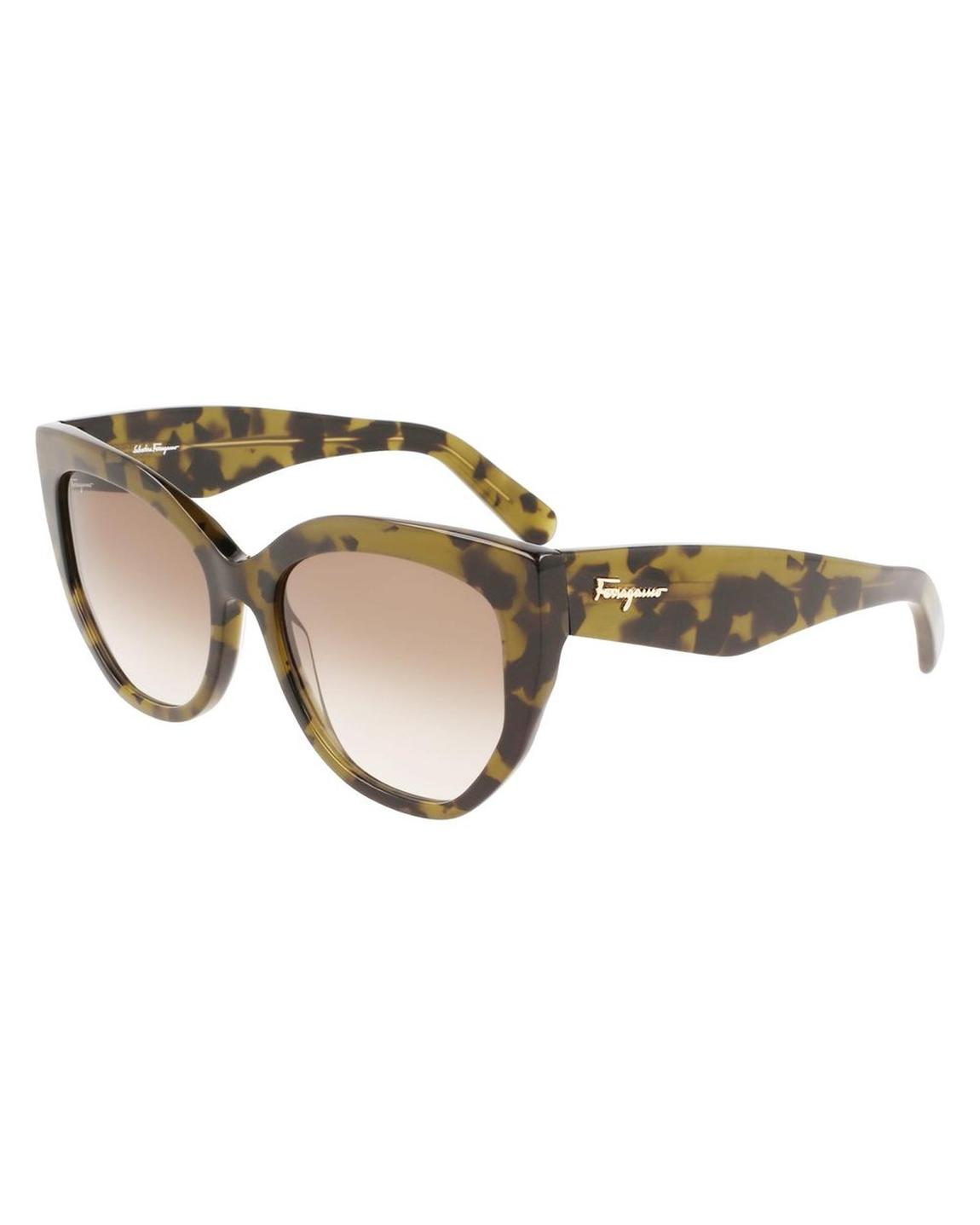 SF908SRA Cat Eye Sunglasses Wo - Brown main product photo