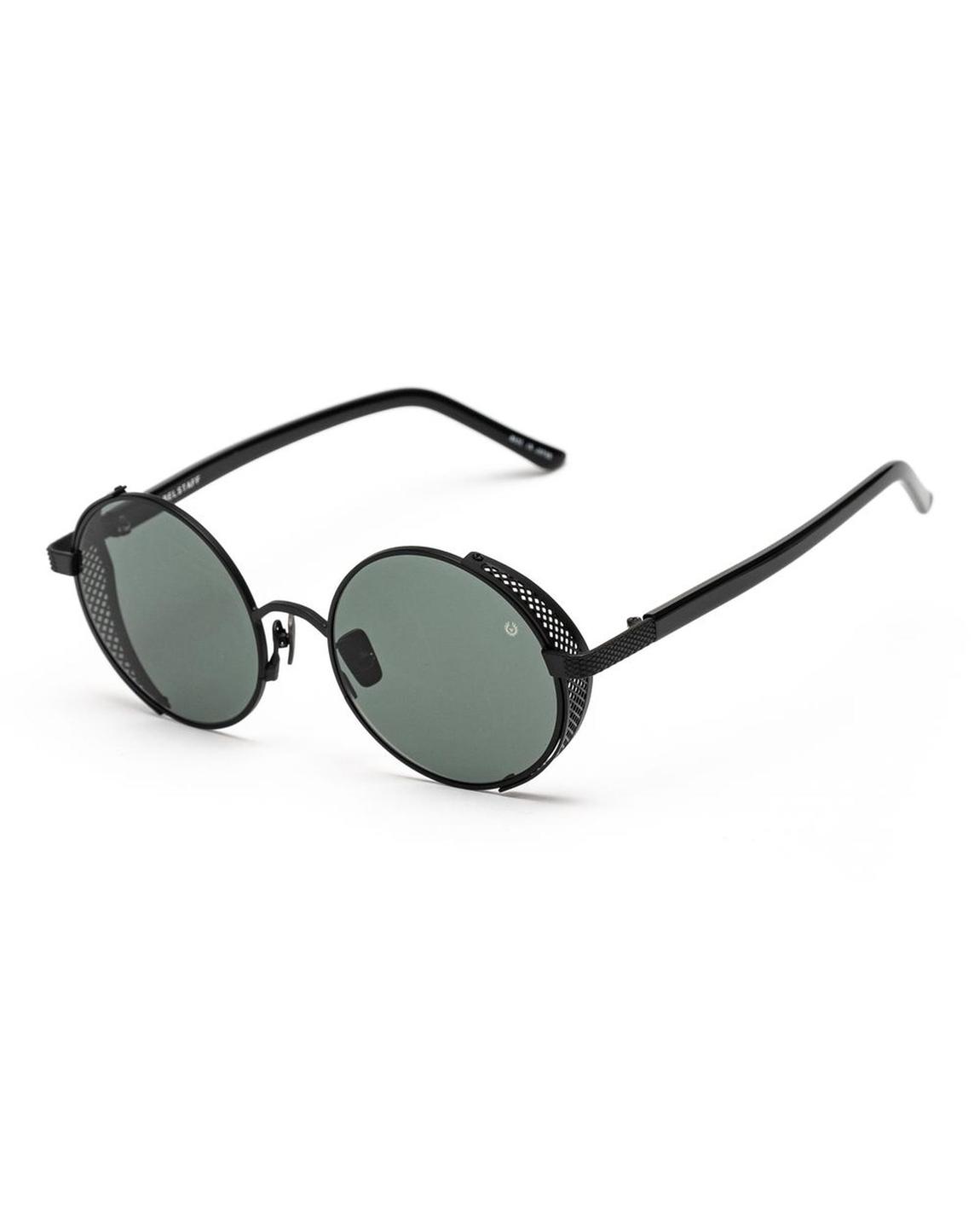 Trophy II Sunglasses Metal Round Frame Wo - Black main product photo