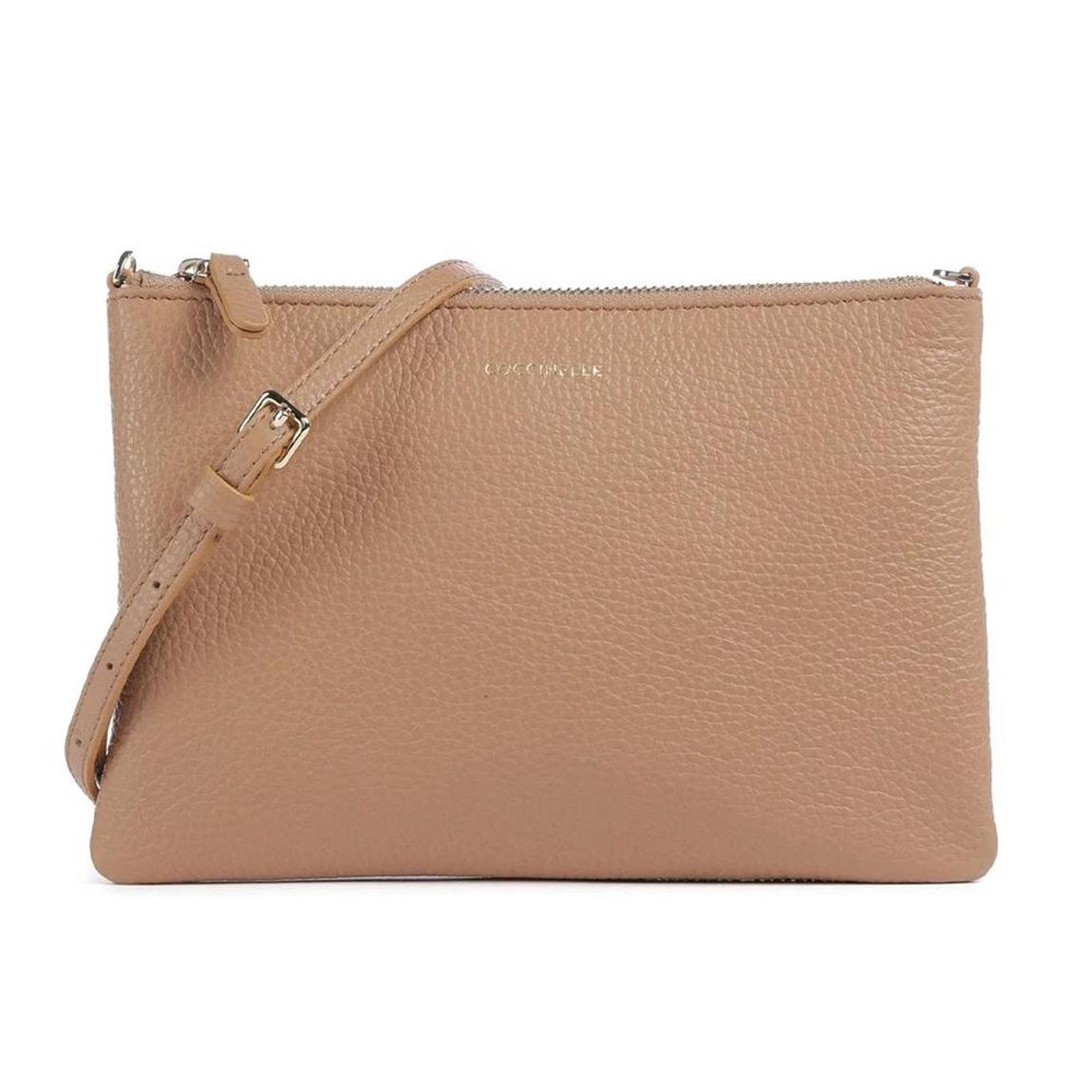Leather Clutch with Adjustable and Removable Shoulder Strap Wo - main product photo