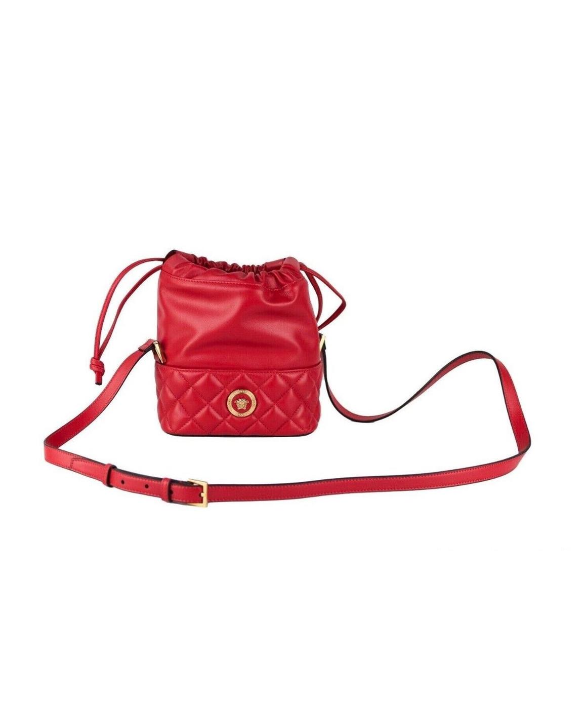 La Medusa Mini Bucket Bag Wo - Red Crossbody Bags main product photo