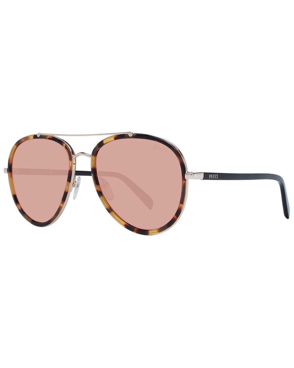 Aviator Sunglasses Tortoise Rose Lenses - Brown main product photo