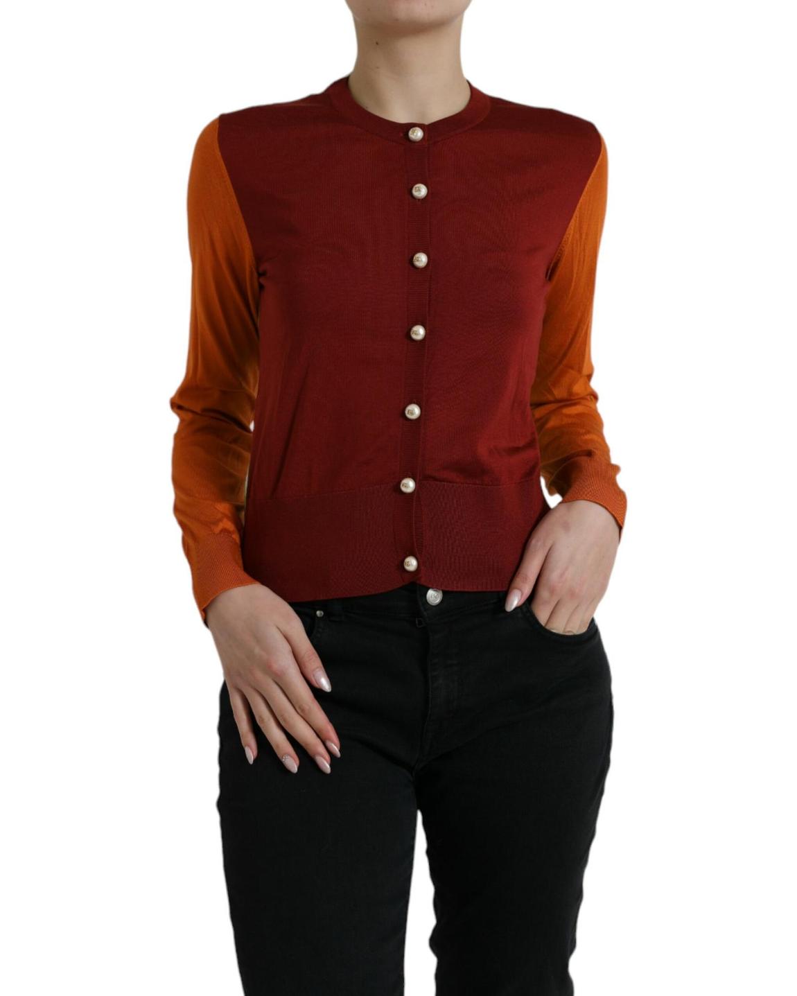 Colorblock Knit Cardigan Wo - Multicolor Sweaters main product photo
