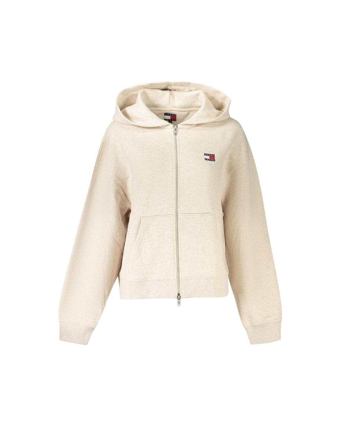ZipUp Hoodie Relaxed Fit Wo - Beige Sweaters main product photo