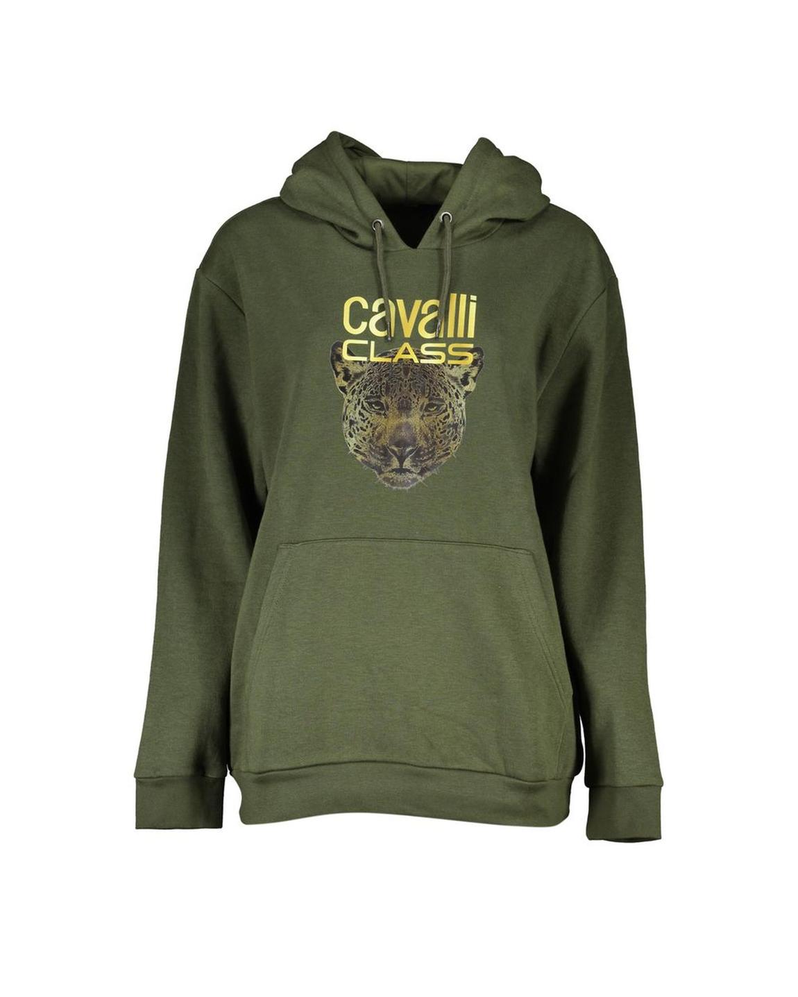 Leopard Hoodie Military Green Wo Sweaters main product photo