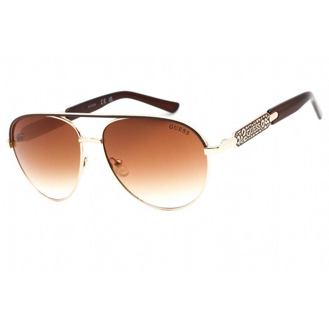 Aviator Sunglasses GU7380 Brown Gradient Wo - Gold main product photo