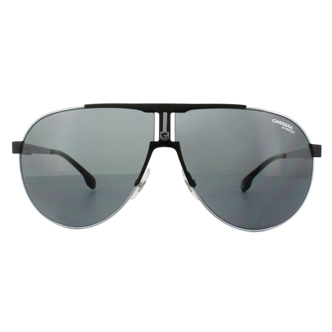 Carrera Sunglasses 1005/S TI7 IR Ruthenium Matt Black Grey Blue main product photo
