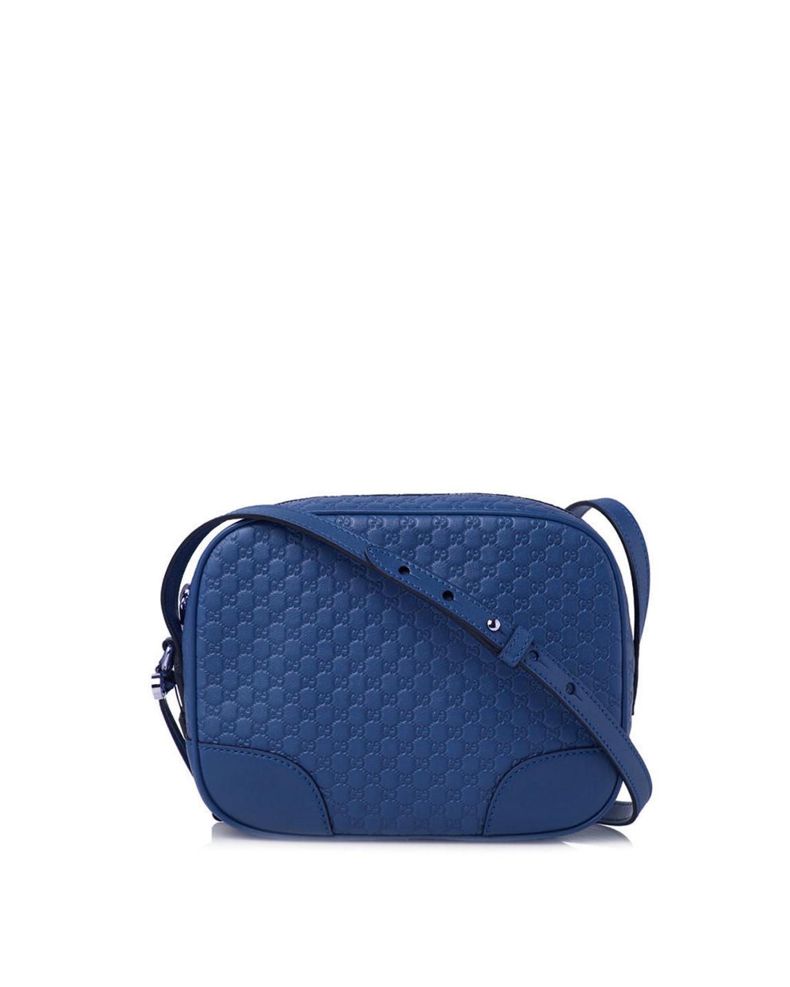 GG Marmont Leather Crossbody Wo - Blue Crossbody Bags main product photo