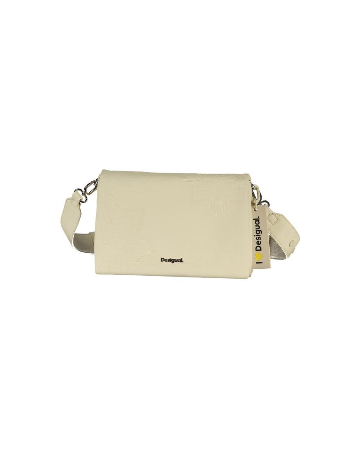 Crossbody Bag Embossed Floral Style Wo - White Handbags main product photo