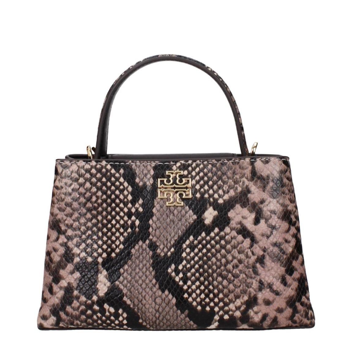 Leather Handbag with Front Logo and Adjustable Removable Shoulder main product photo