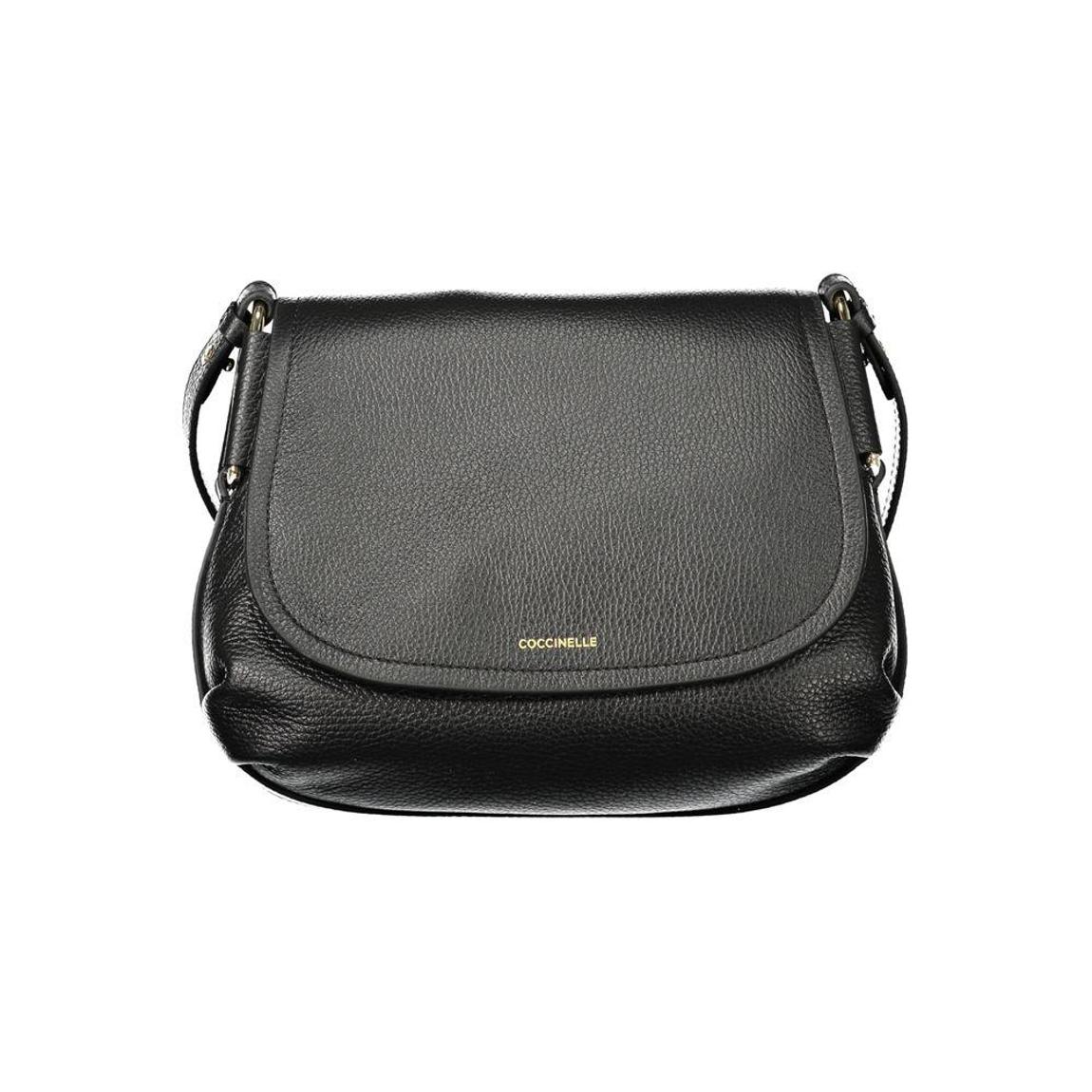Leather Handbag with Sleek Design - Black main product photo
