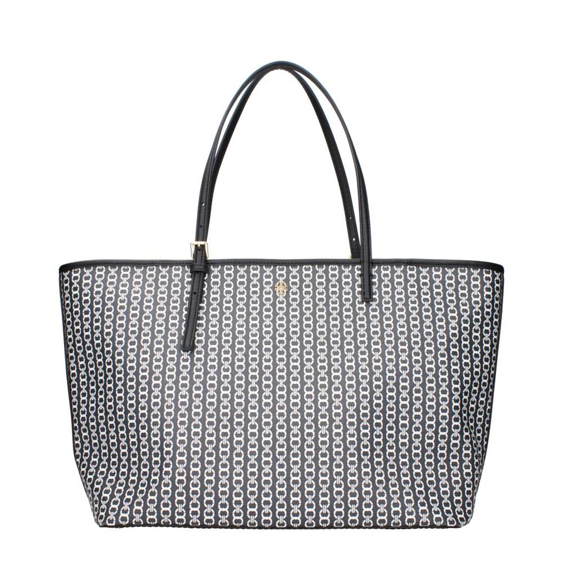 Leather Shoulder Bag with Front Logo and Adjustable Handle Wo - main product photo
