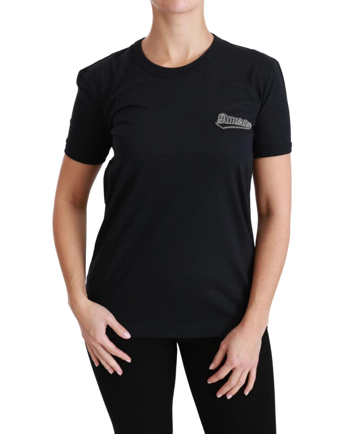 Dolce Gabbana Amore TShirt Black Wo - Blue T-Shirts main product photo