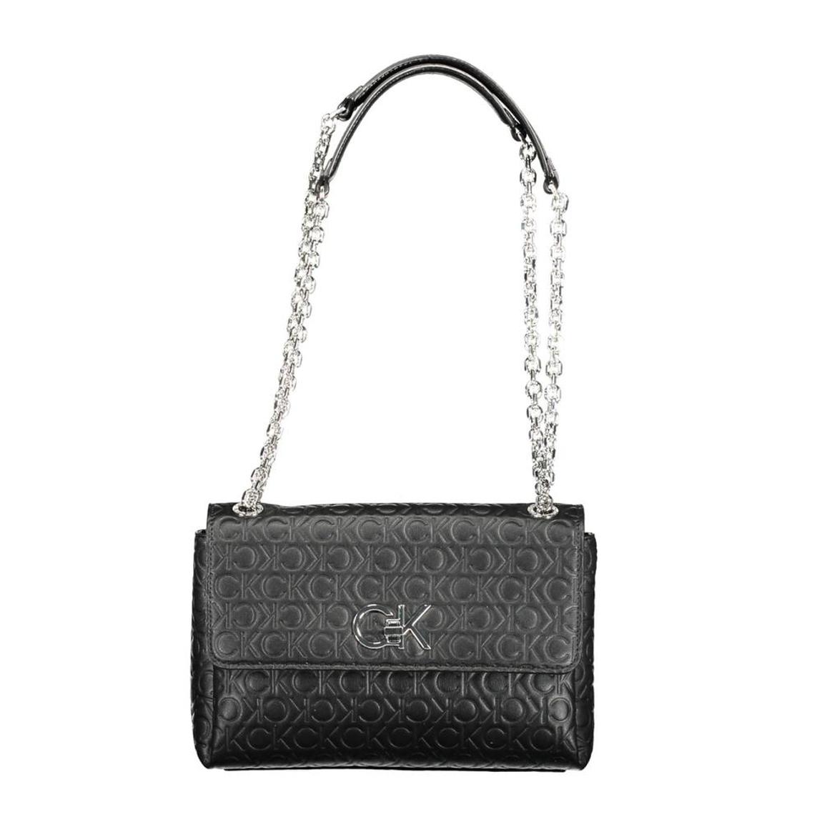 Chain Monogram Shoulder Bag Wo - Black Handbags main product photo