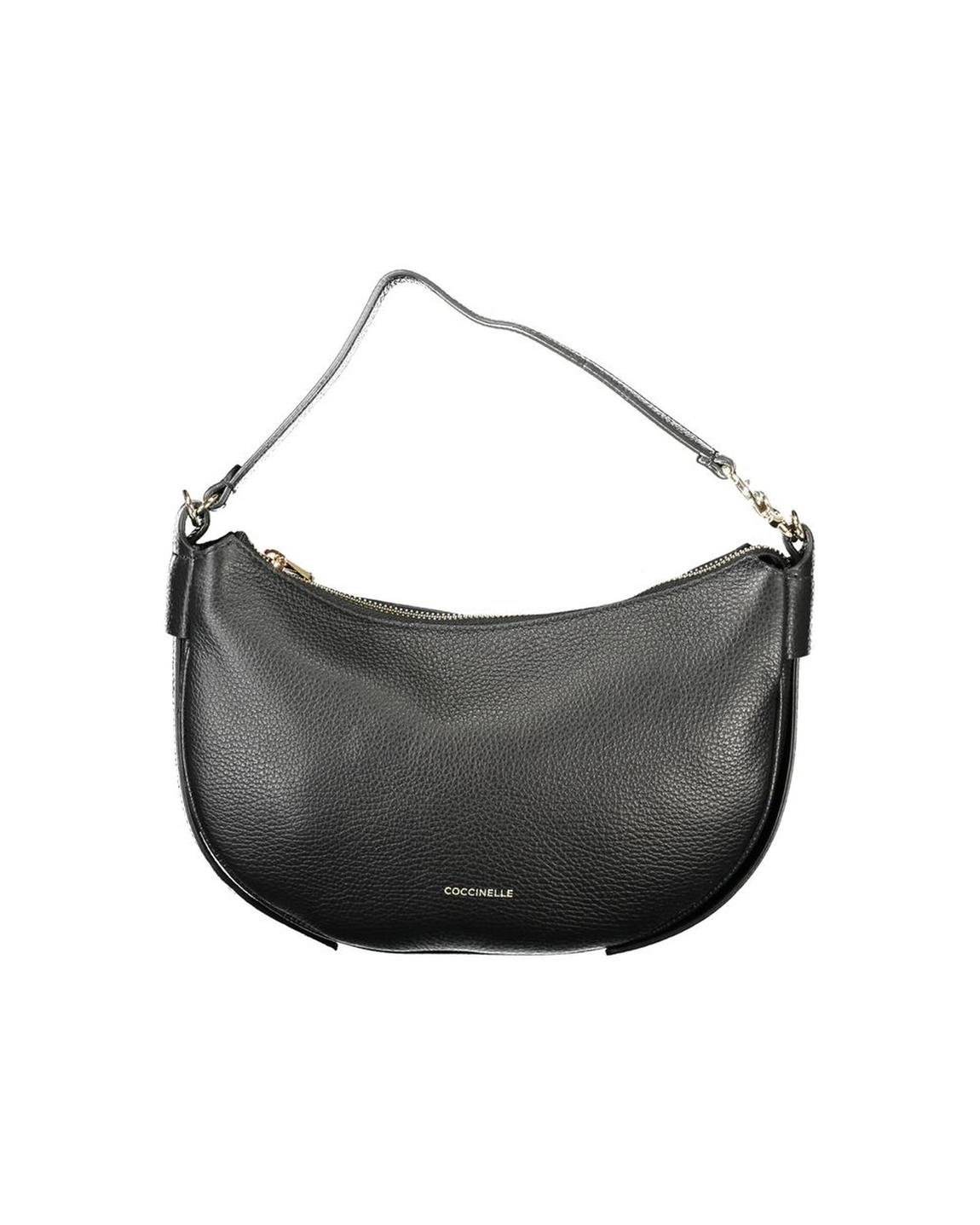 Coccinelle Crescent Zip Handbag Wo - Black main product photo