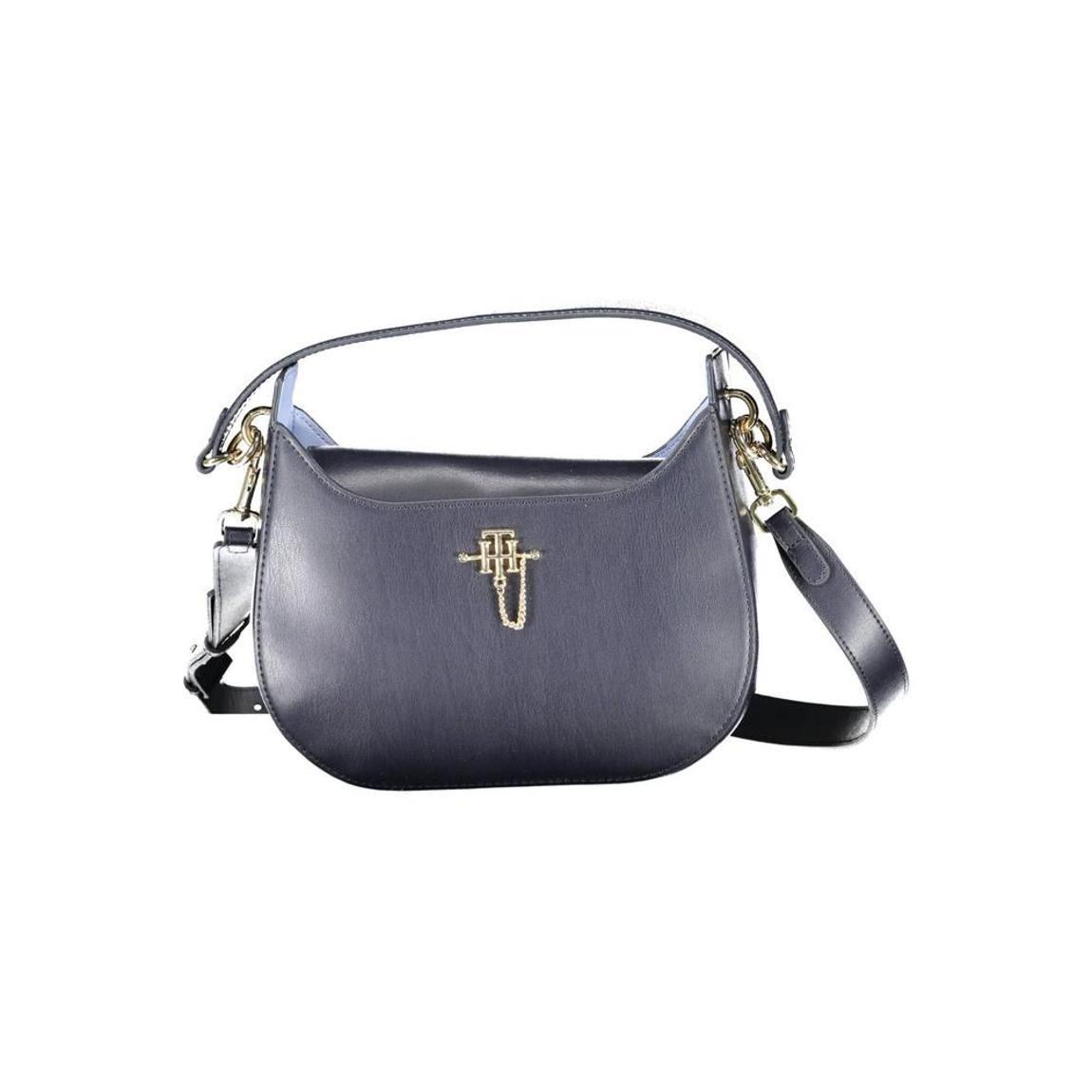 Julia Half Moon Leather Handbag - Blue main product photo