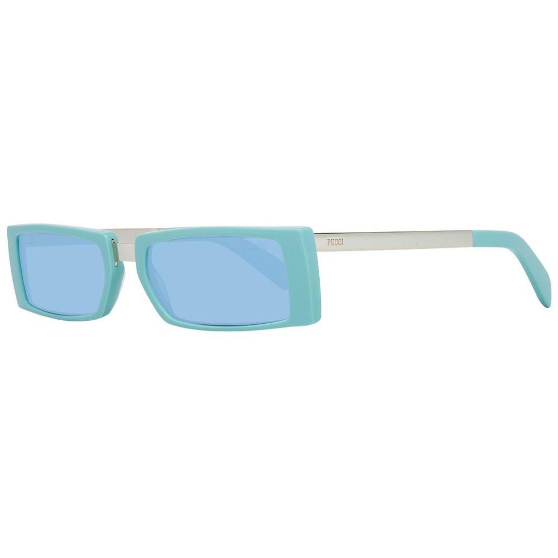 Rectangular Light Blue Sunglasses Wo - Brown main product photo