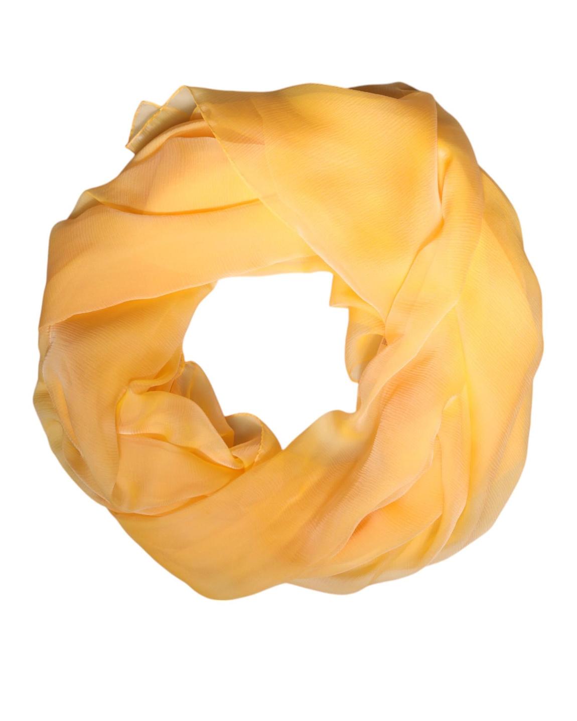 Silk Scarf Lightweight Accessory - Yellow Scarves main product photo