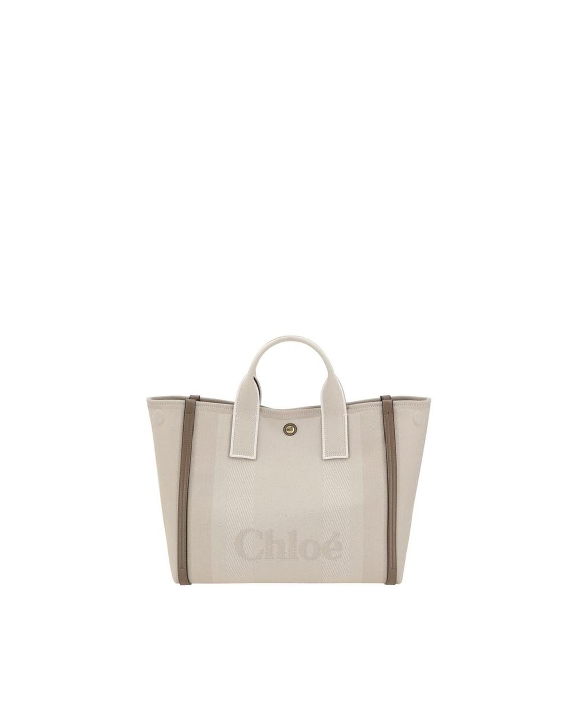 Woody Tote Bag Medium Canvas Tote Wo - Beige Handbags main product photo