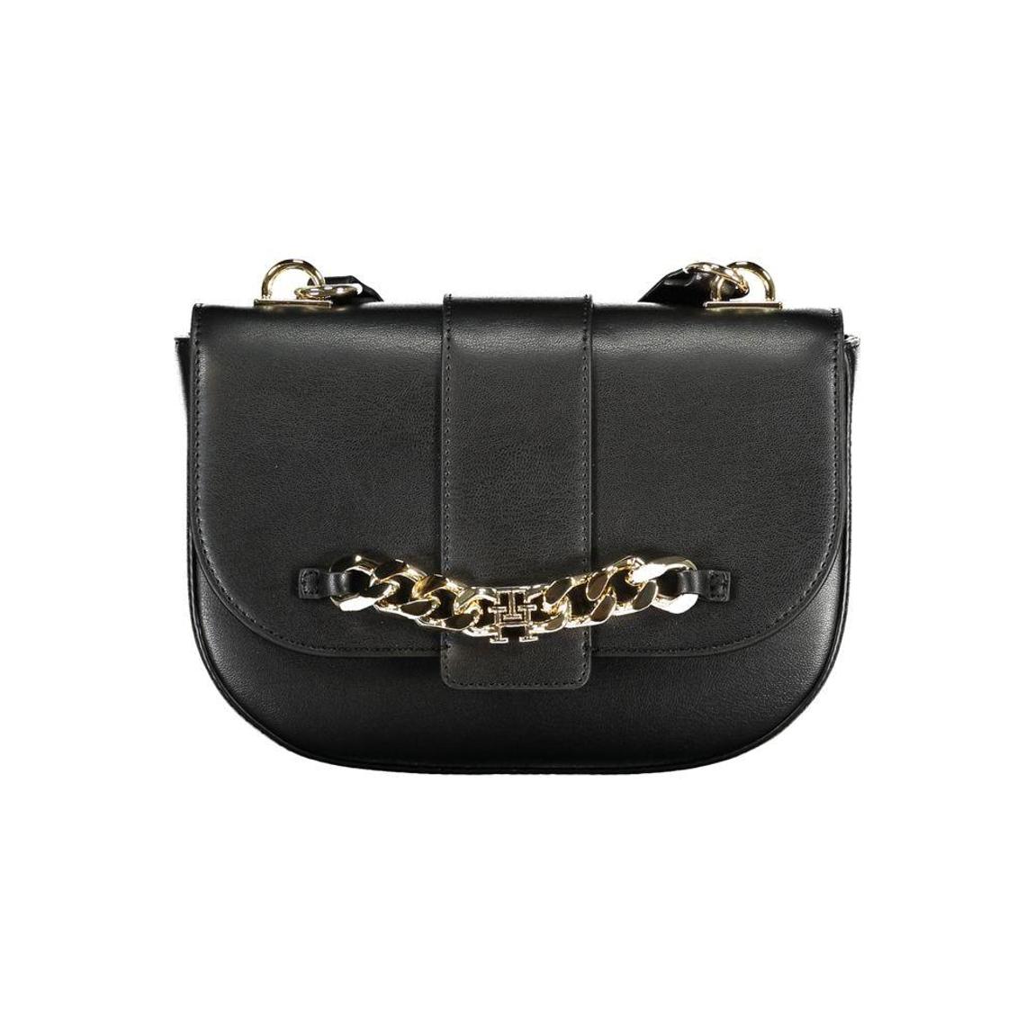 Chain Detail Crossbody Bag AW108 Wo - Black Handbags main product photo