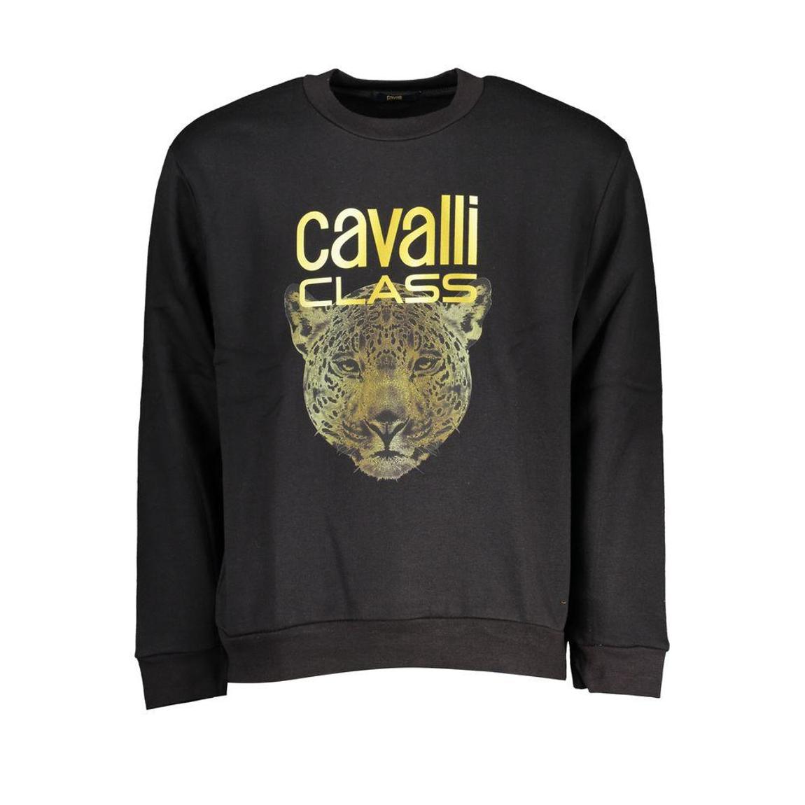 Crew Neck Sweatshirt Jaguar Print Wo - Black Sweaters main product photo