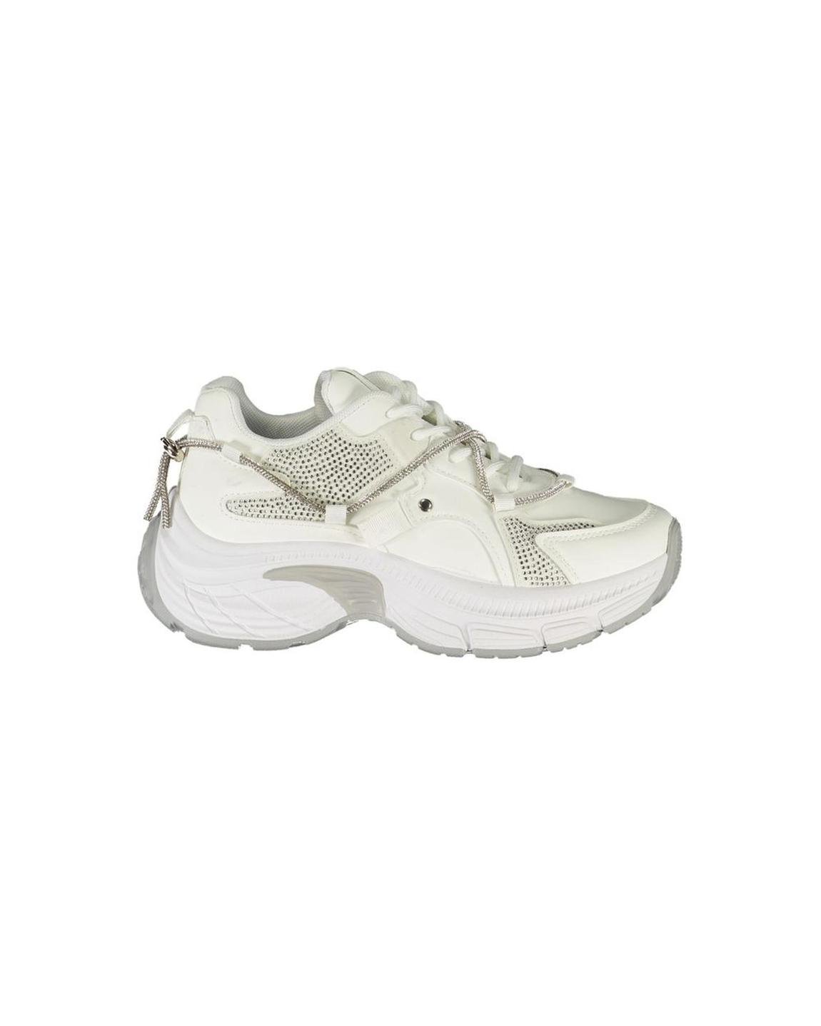 Rhinestone Platform Sneakers Wo - White main product photo