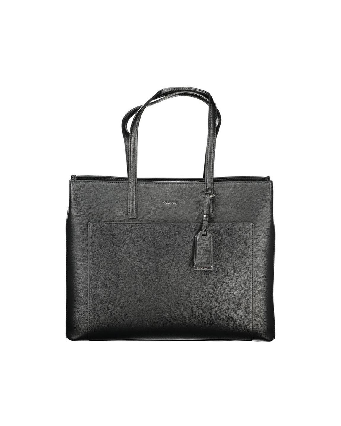 Structured Tote Bag Wo - Black Handbags main product photo