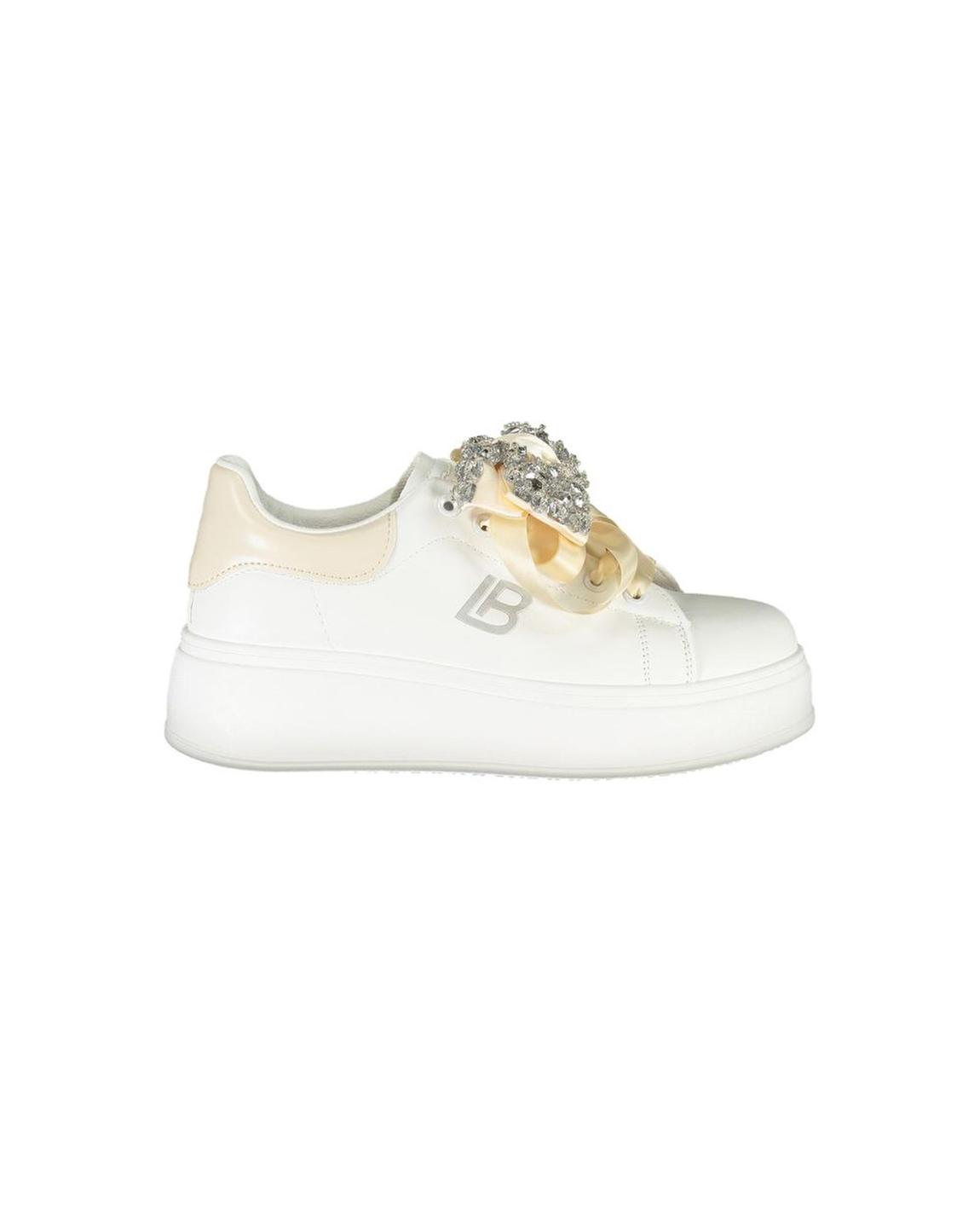 Bow Embellished Platform Sneaker Wo - White main product photo
