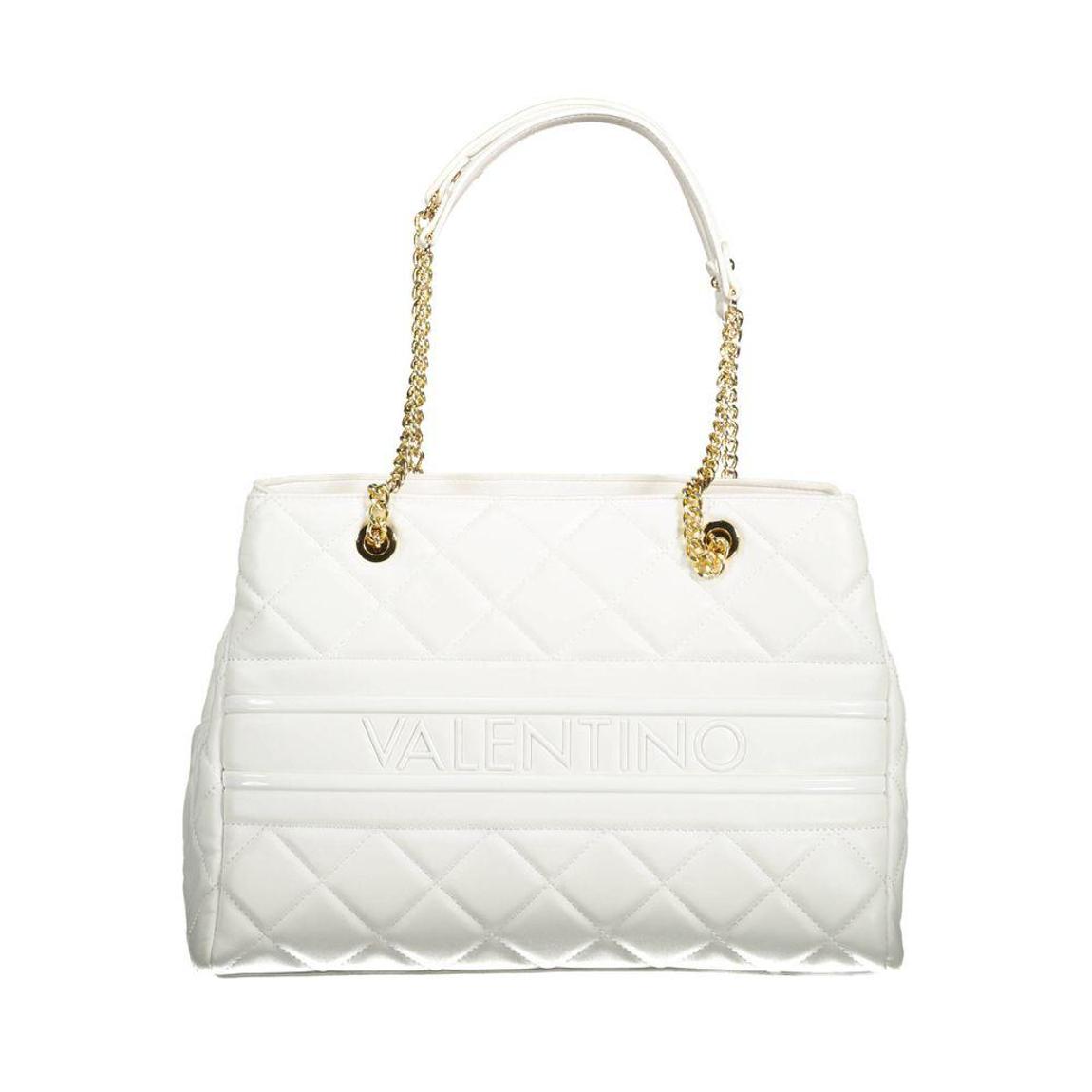 Quilted Tote Bag with Chain Strap Wo - White Handbags main product photo