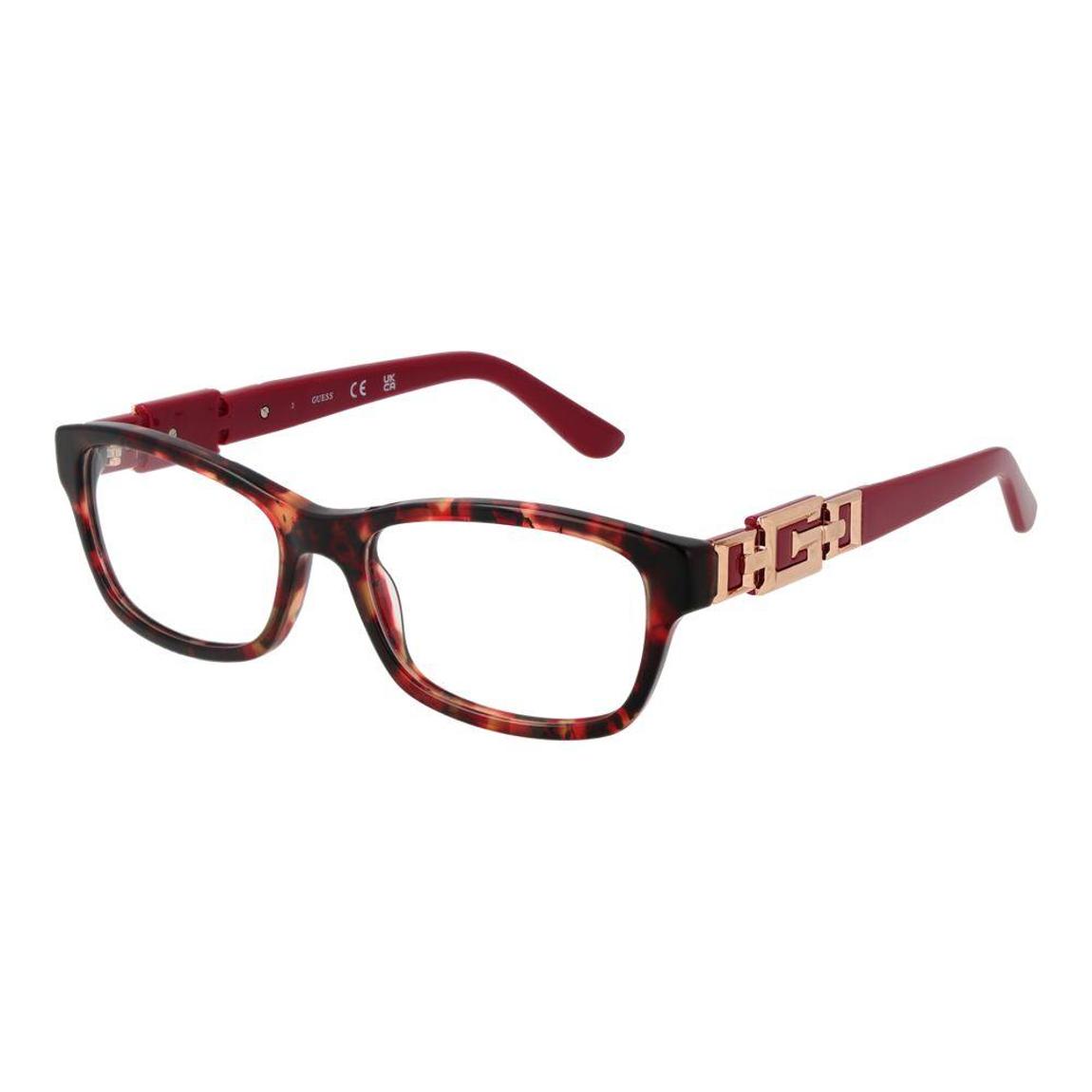 Rectangle Acetate Full-Rim Optical Frames with Demo Lenses - Red main product photo