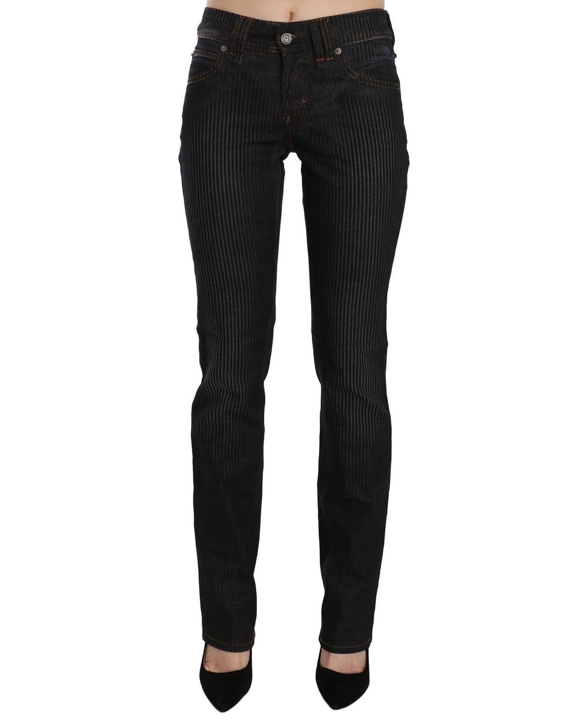 John Galliano Pinstripe Jeans Wo - Black Jeans main product photo