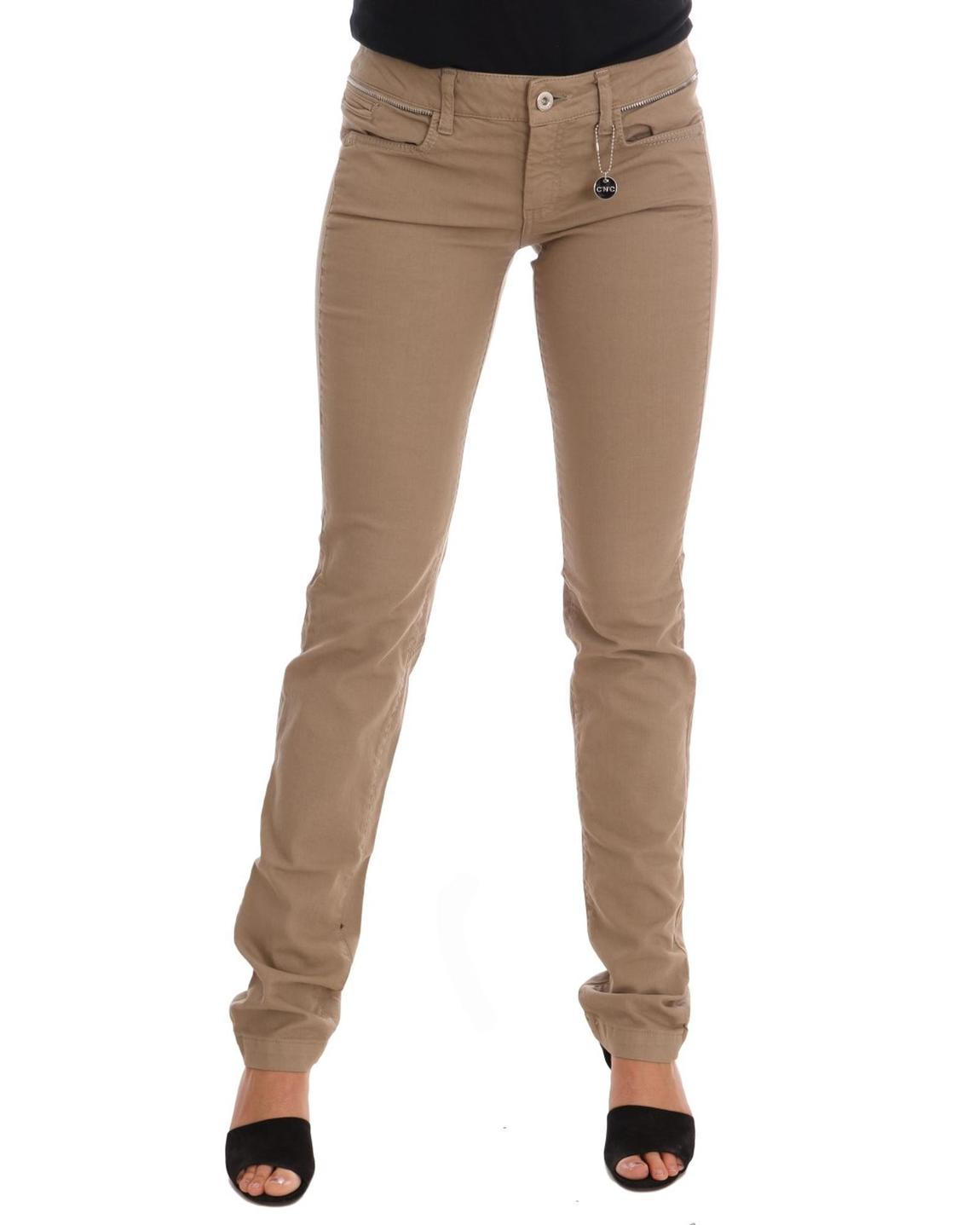 Costume National Pants Casual Style Wo - Beige Jeans main product photo