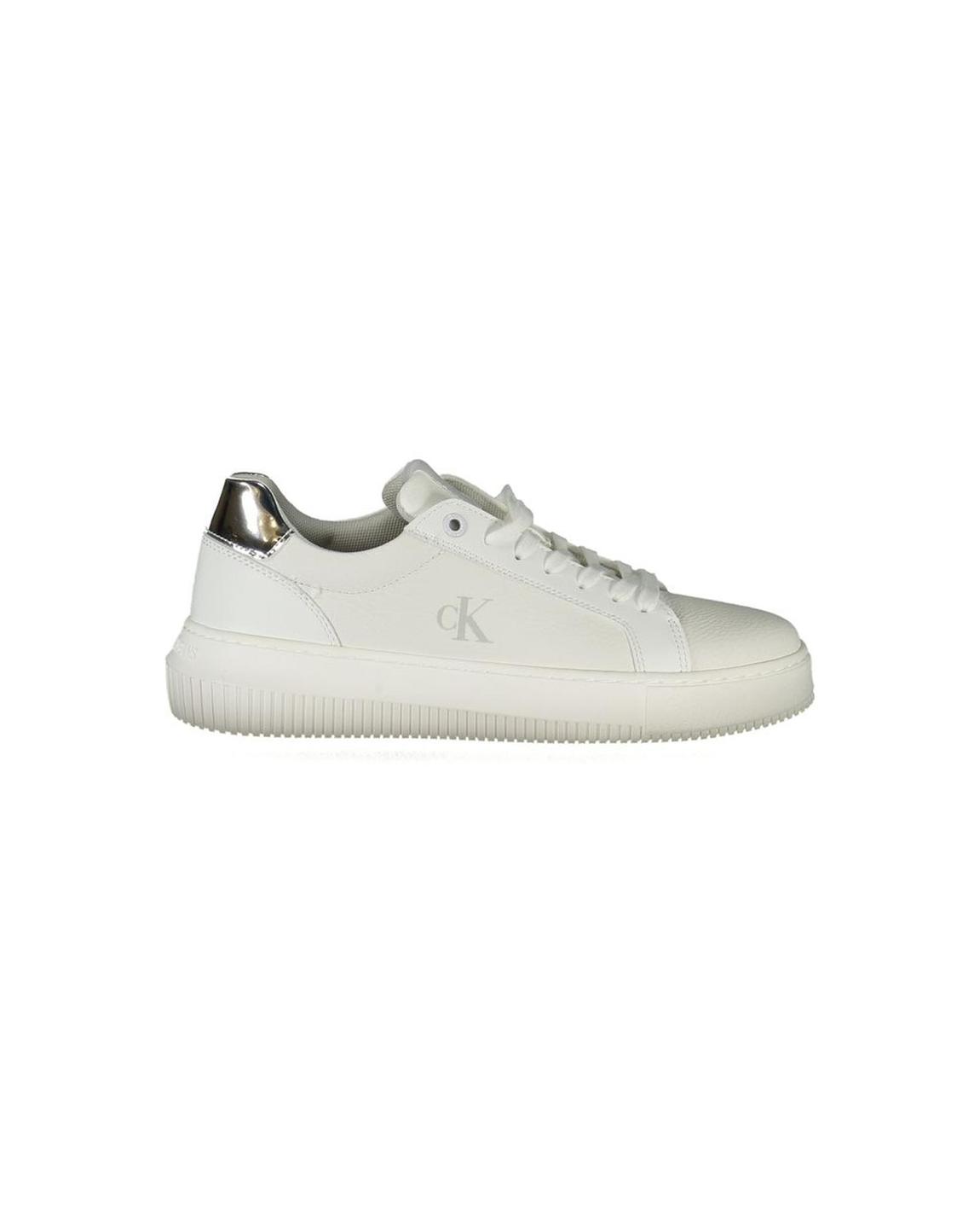 Platform Sneakers Low Top Casual Wo - White main product photo