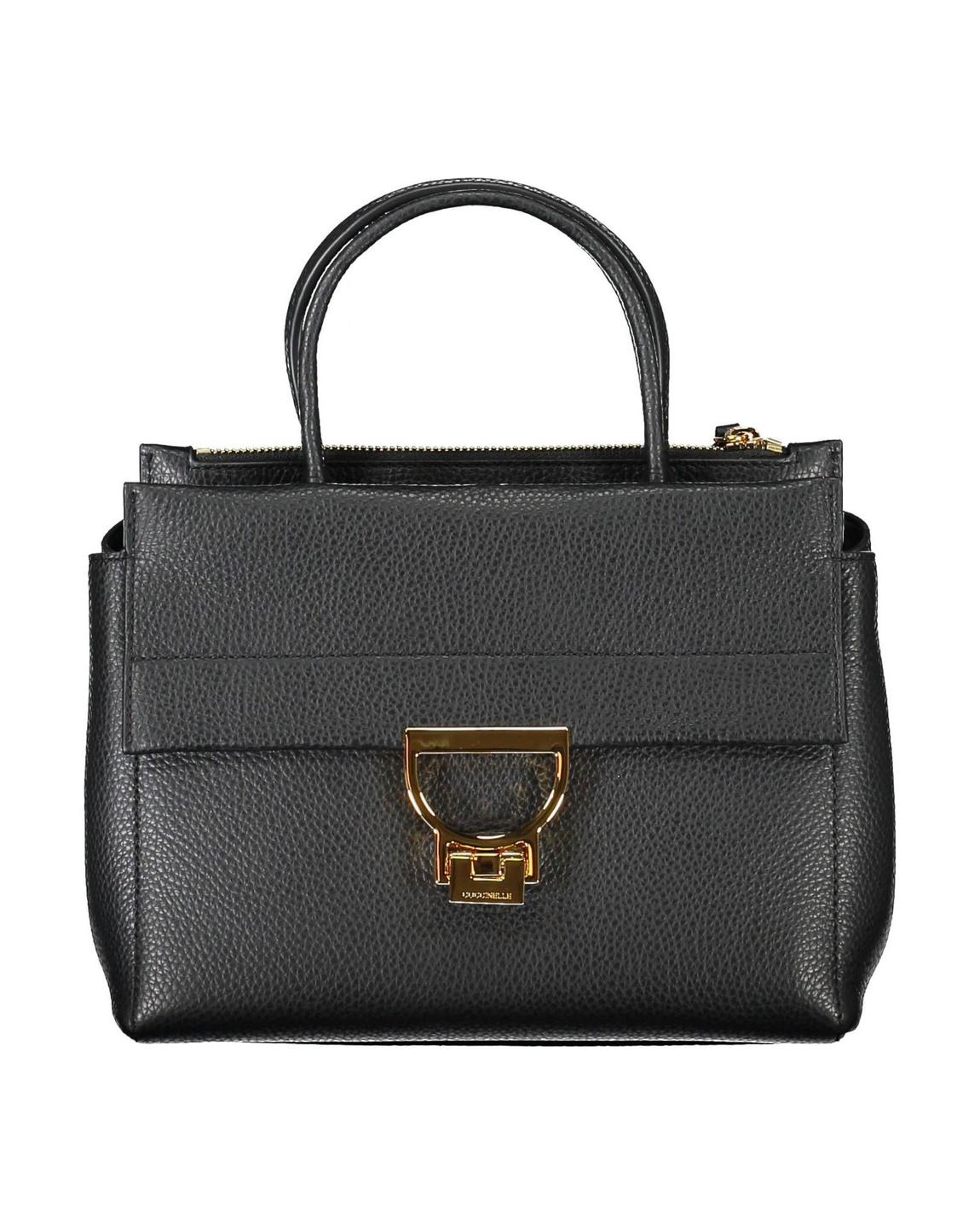 Arlettis Handbag Grainy Leather Satchel Wo - Black main product photo