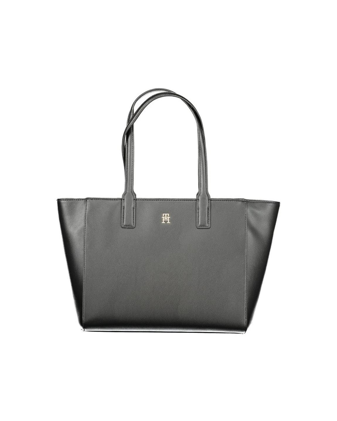 Structured Tote Bag Wo - Black Handbags main product photo