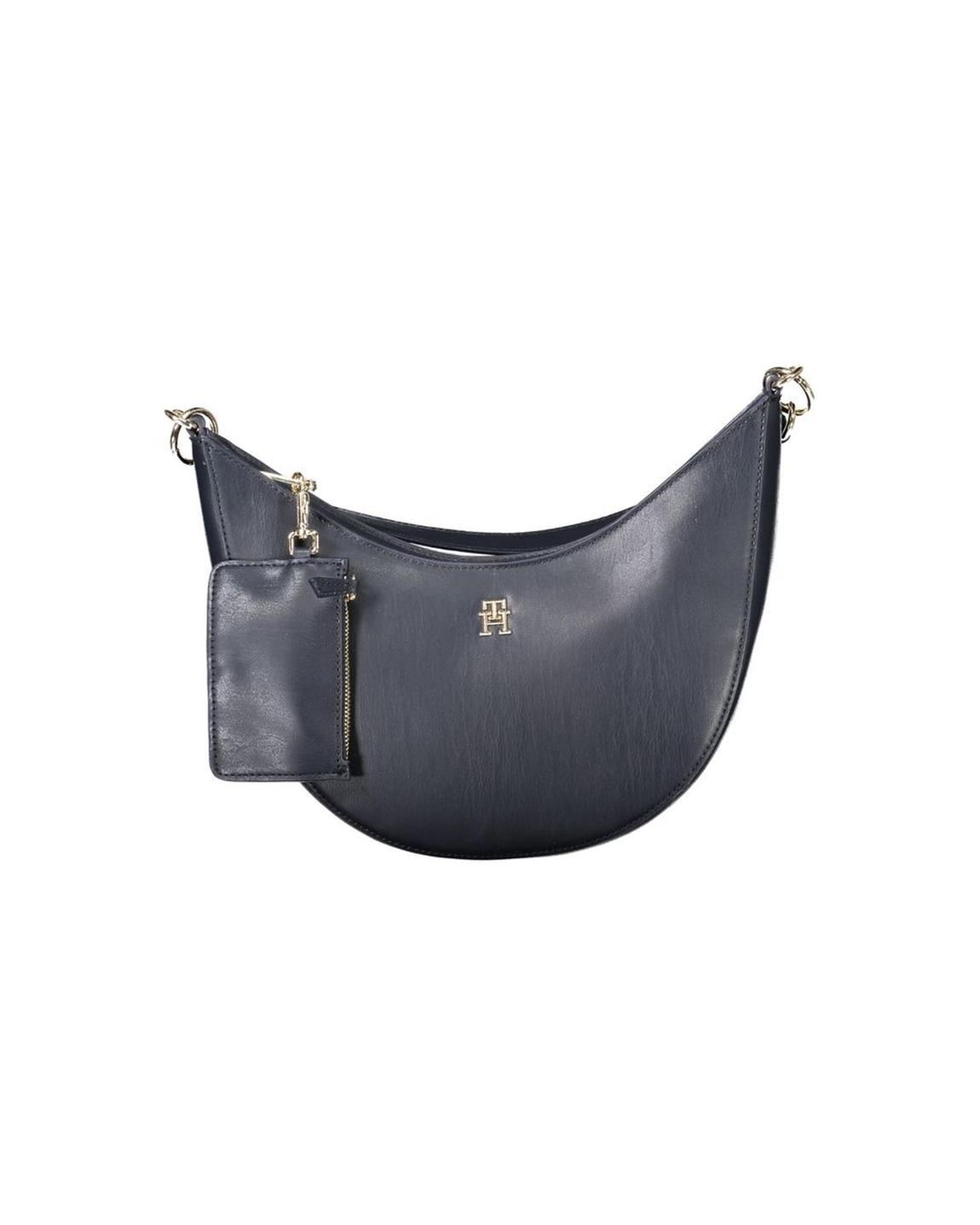 Julia Half Moon Leather Handbag Wo - Blue main product photo