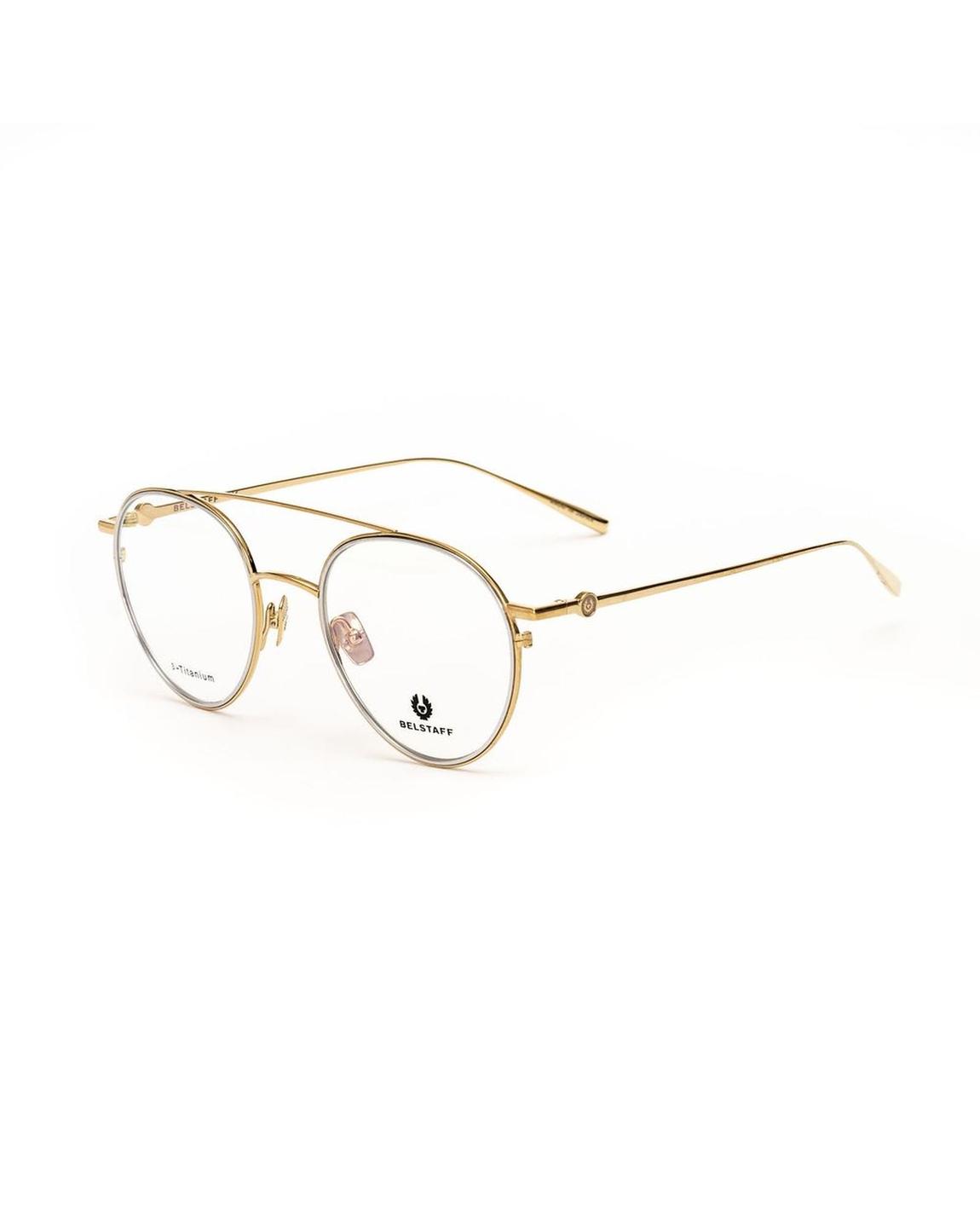 Jagged Clipon Dorado Grisac Eyeglasses Wo - Gold Frames main product photo