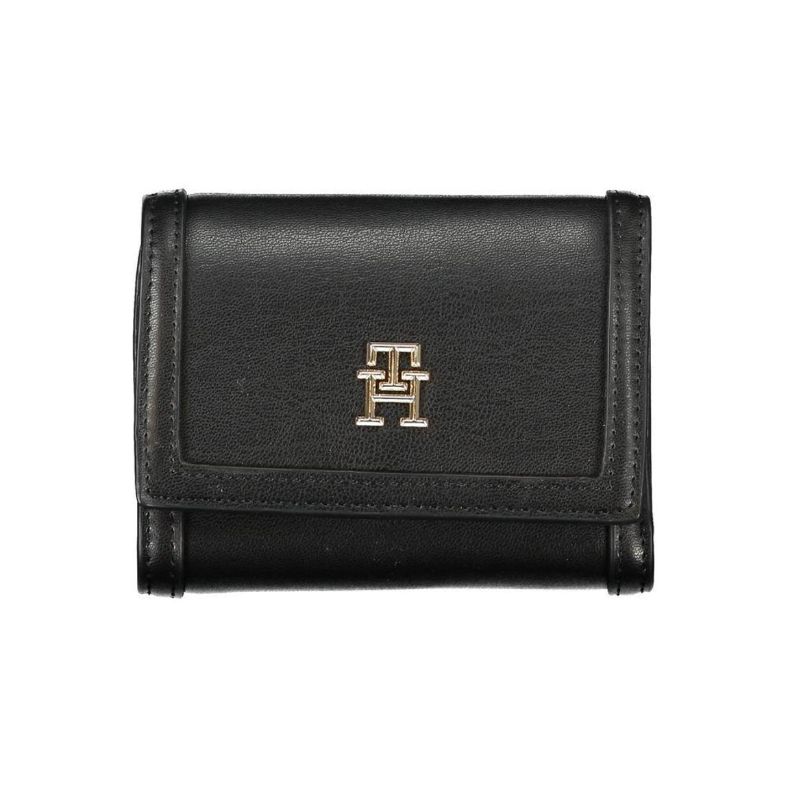 Tommy Hilfiger TriFold Wallet TH Monogram Wo - Black main product photo