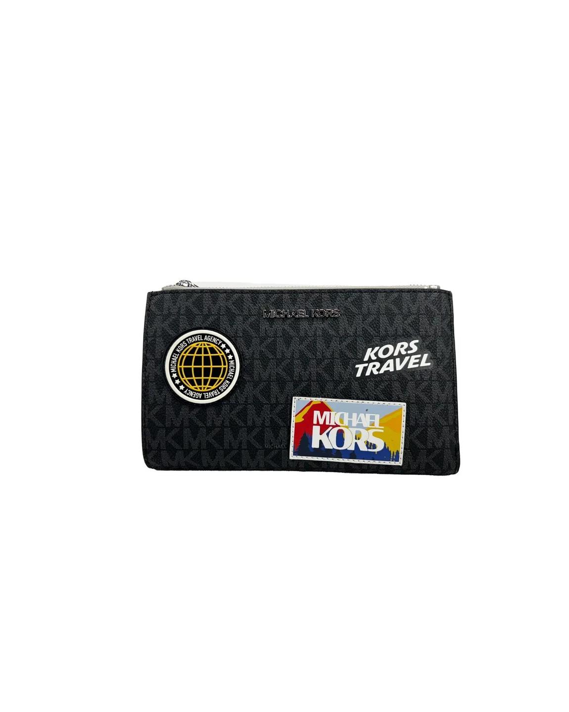 Travel Patchwork Wristlet Wo - Black Wallets main product photo