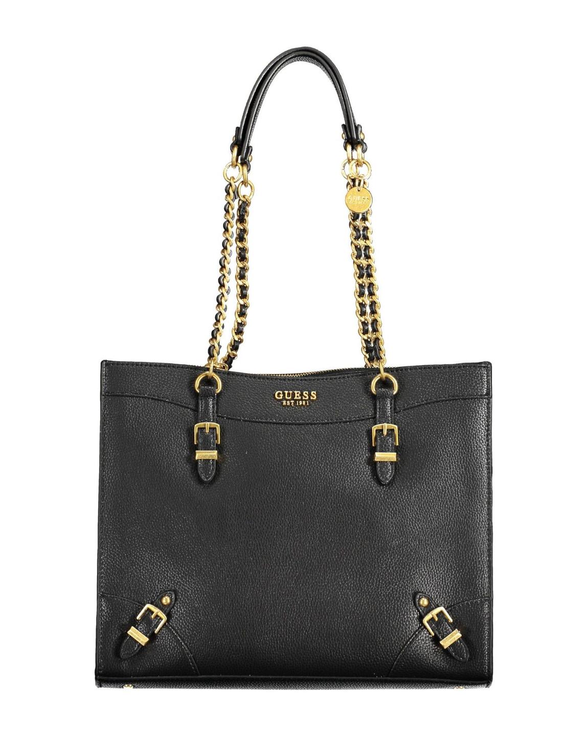 Pebbled Leather Tote Bag HWVG77 81010 Wo - Black Handbags main product photo