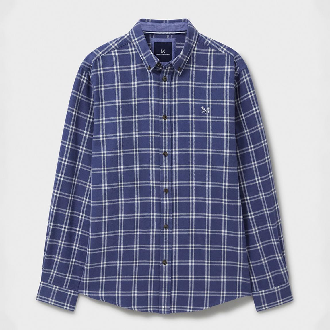 Blue Dandy Check Cotton Flannel Shirt main product photo
