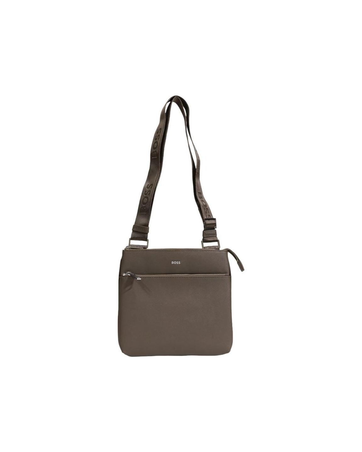 Crossbody Bag with Zipper Closure - Green Messenger Bags main product photo