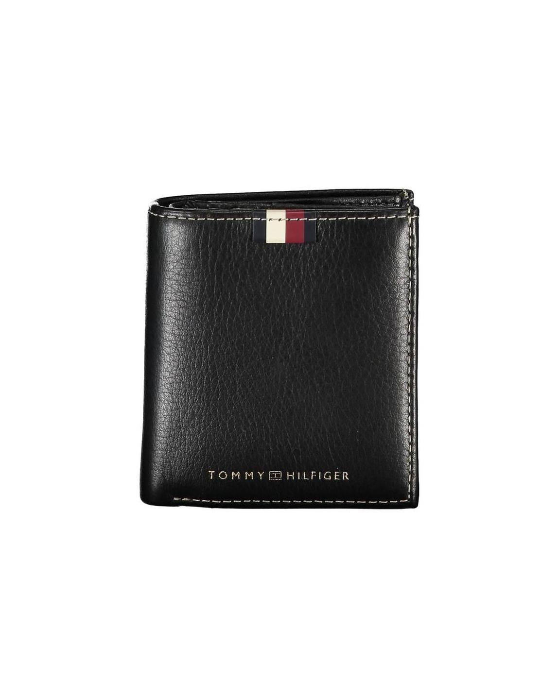 Leather TriFold Wallet MW0MW08209 - Black main product photo