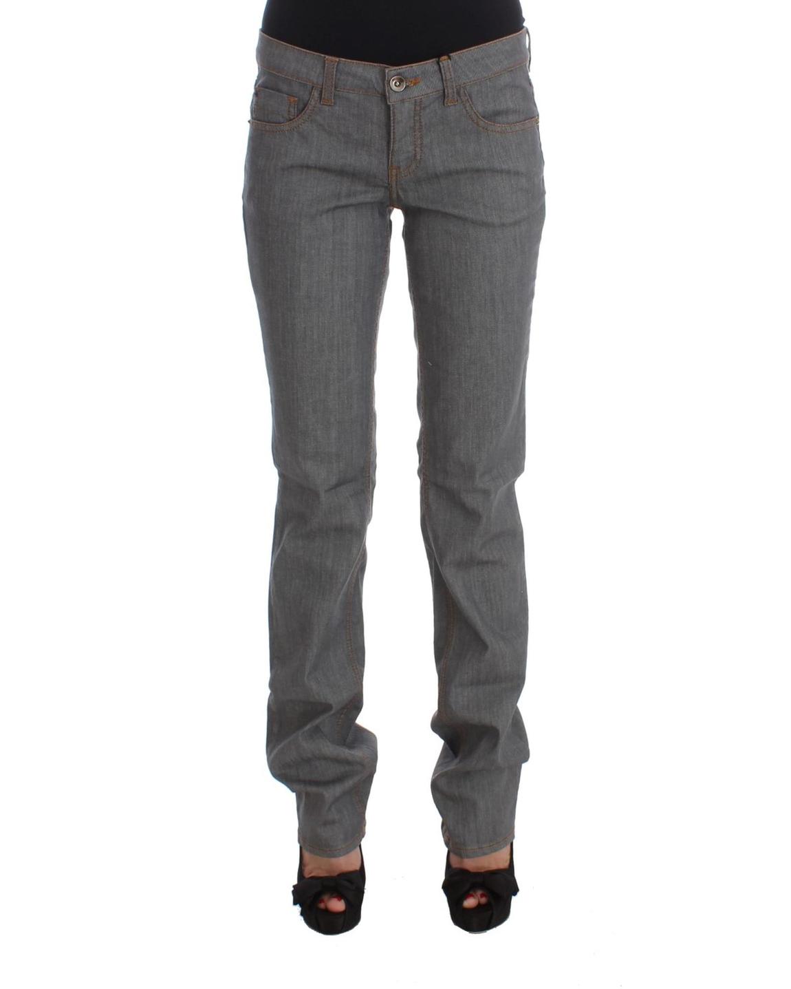 Costume National Grey Straight Jeans Wo - Gray Jeans main product photo
