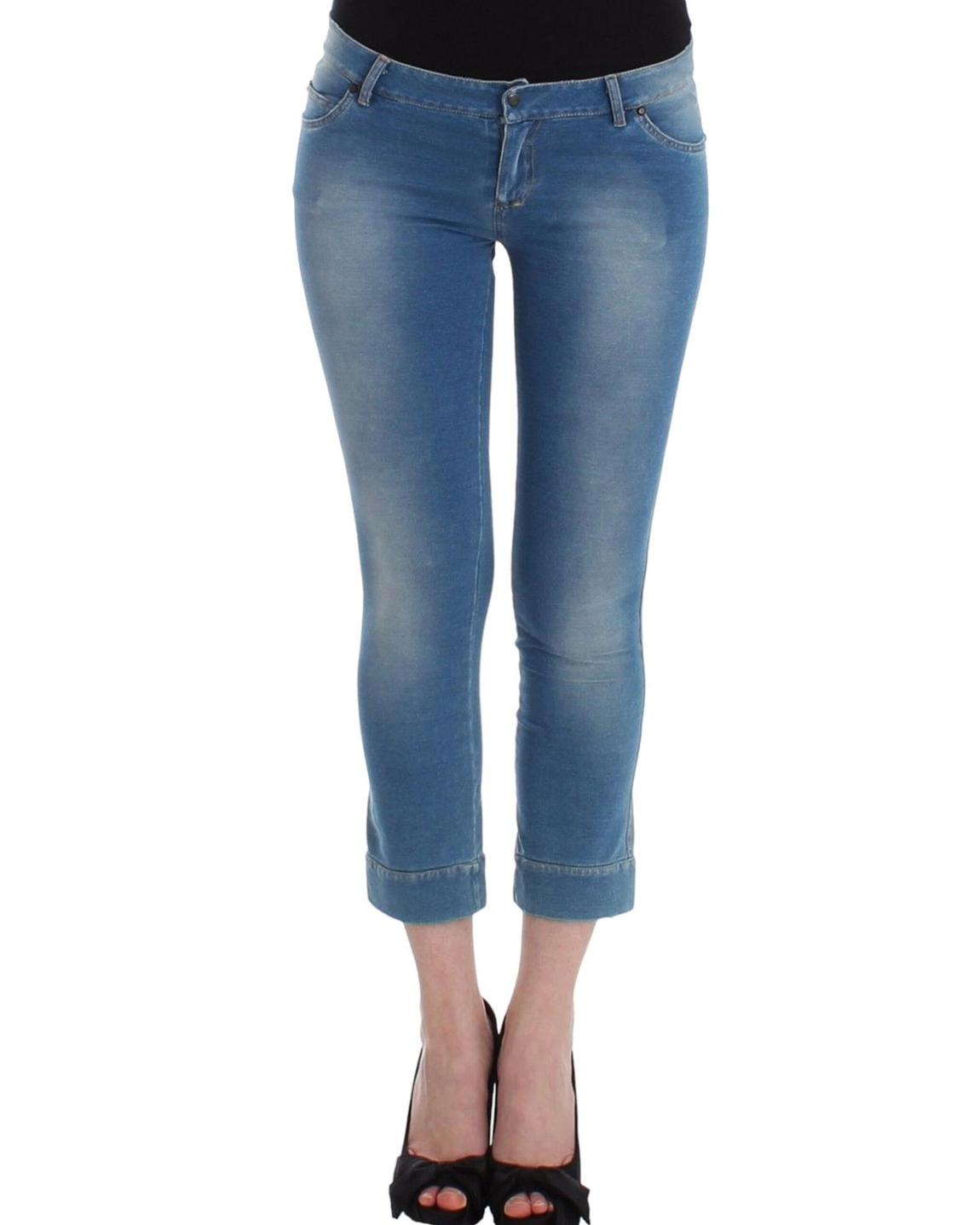 Cropped Flare Jeans Wo - Blue Jeans main product photo
