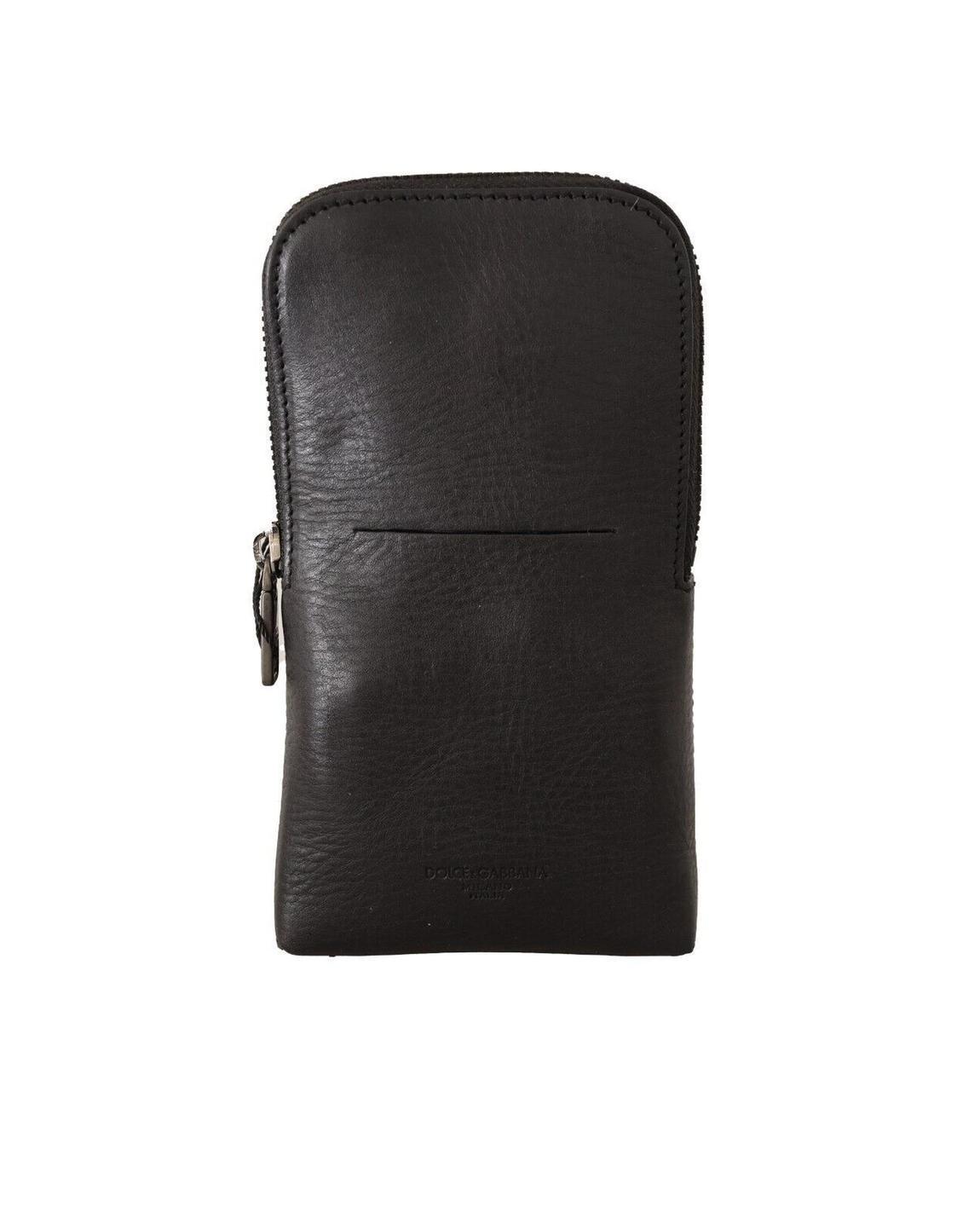 Dolce Gabbana Leather Zip Wallet - Black main product photo
