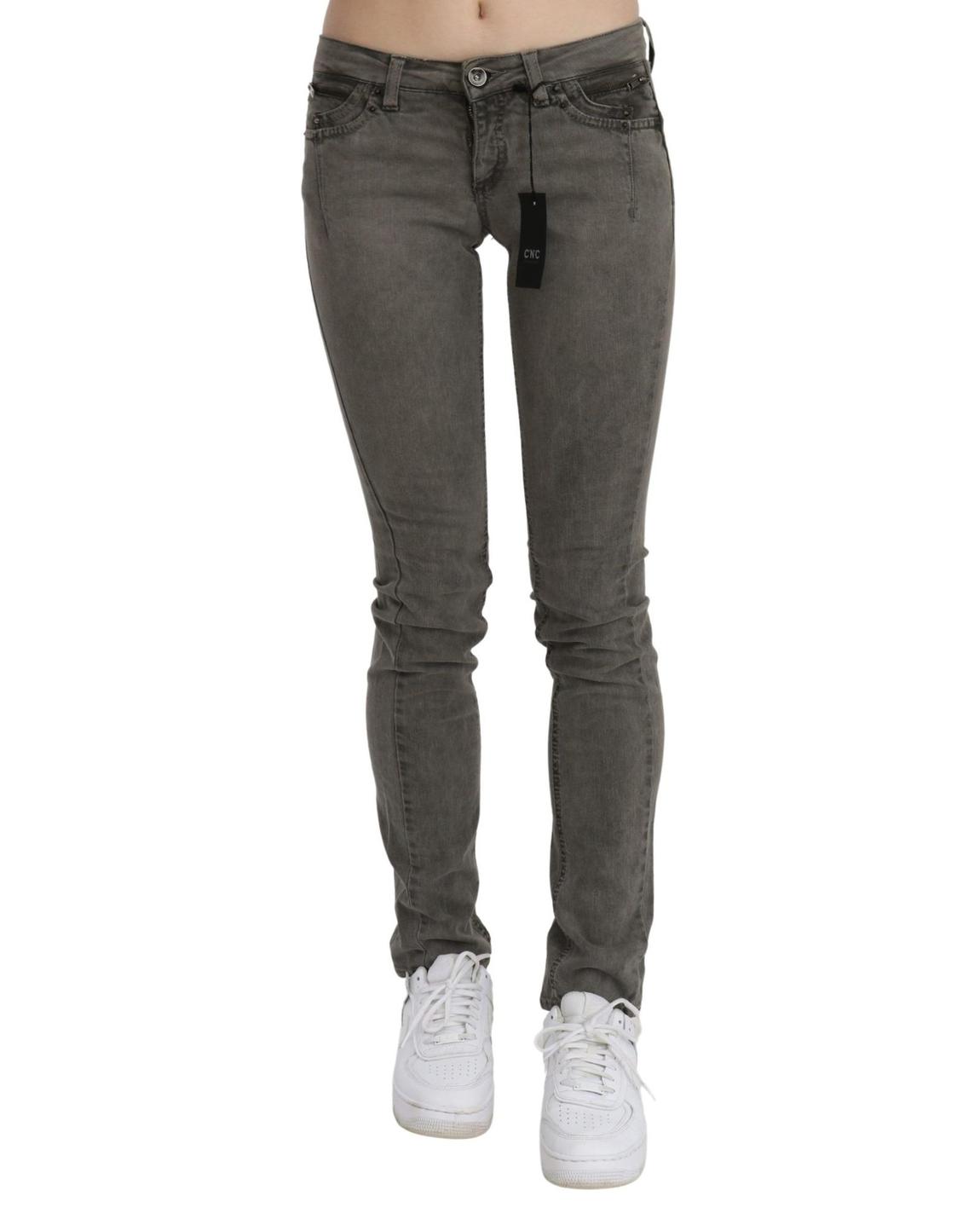 Costume National Skinny Jeans Wo - Gray Jeans main product photo