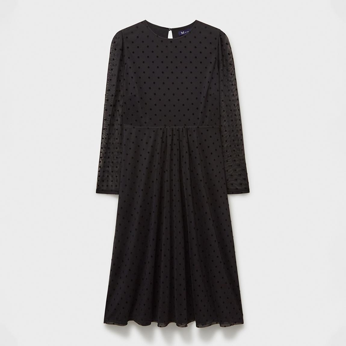 Black Marten Polka Dot Tulle Midi Dress main product photo
