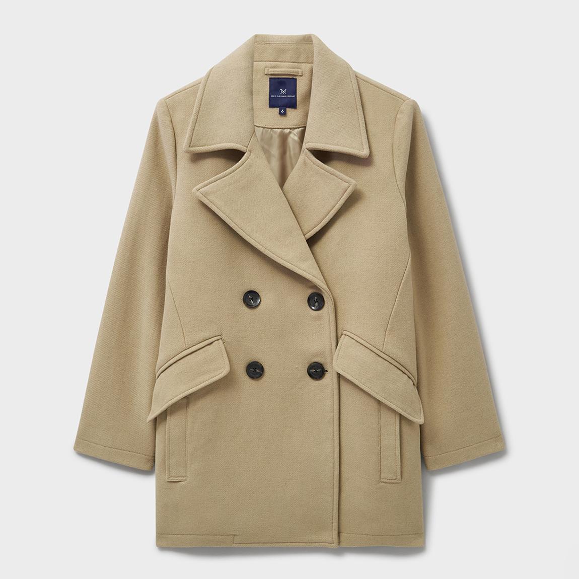 Beige Wool Blend Peacoat main product photo