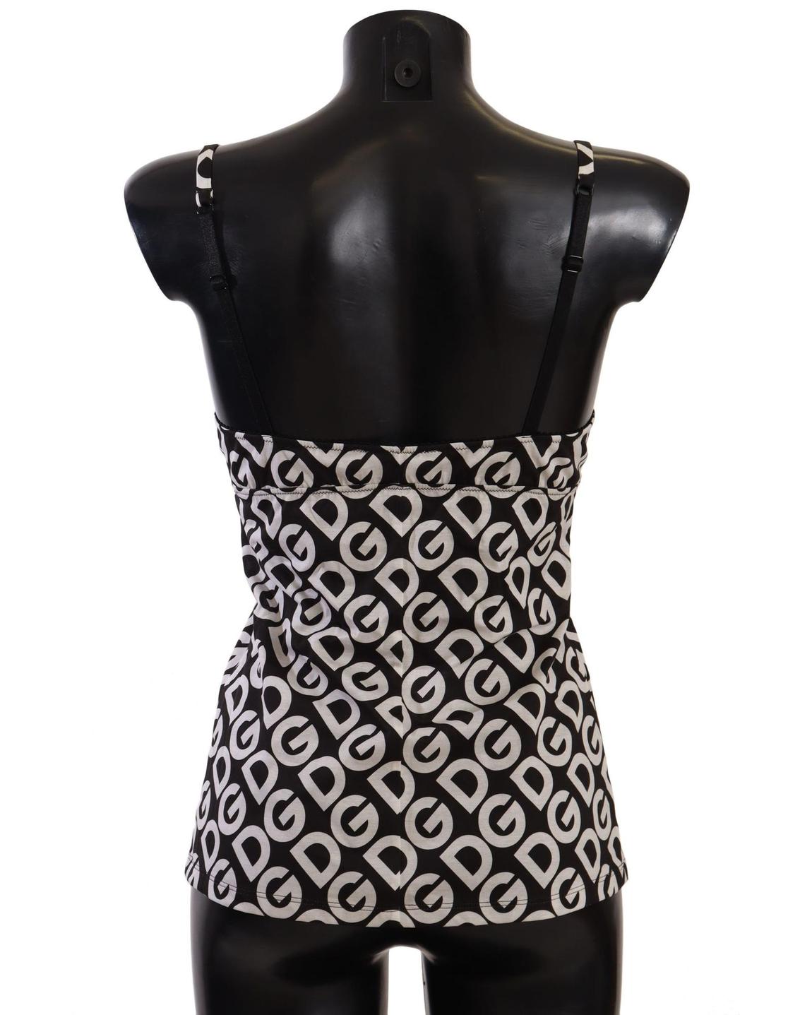 Dolce Gabbana Sleeveless Top - Blackwhite Swimwear main product photo