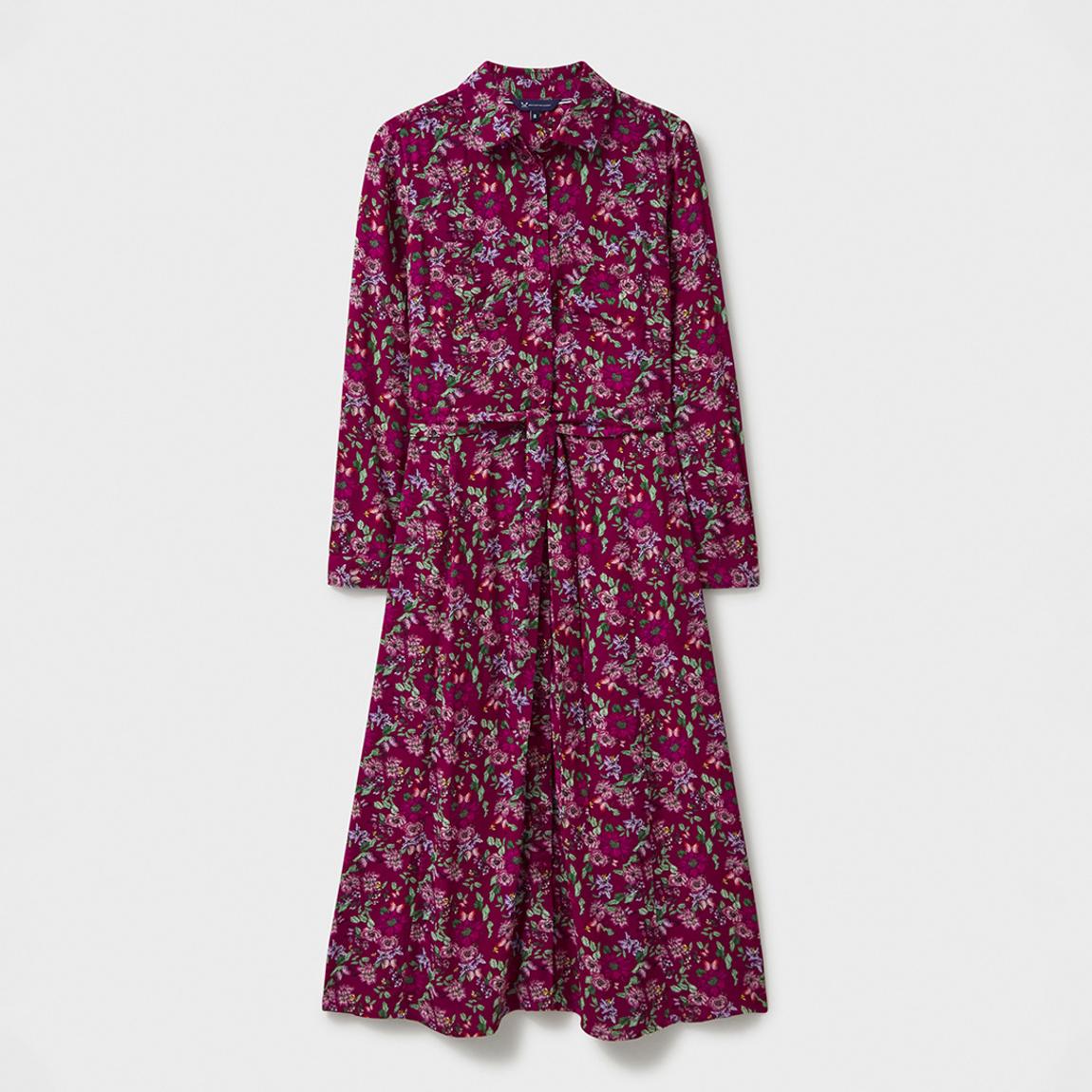 Pink Floral Sienna Crepe Shirt Dress main product photo